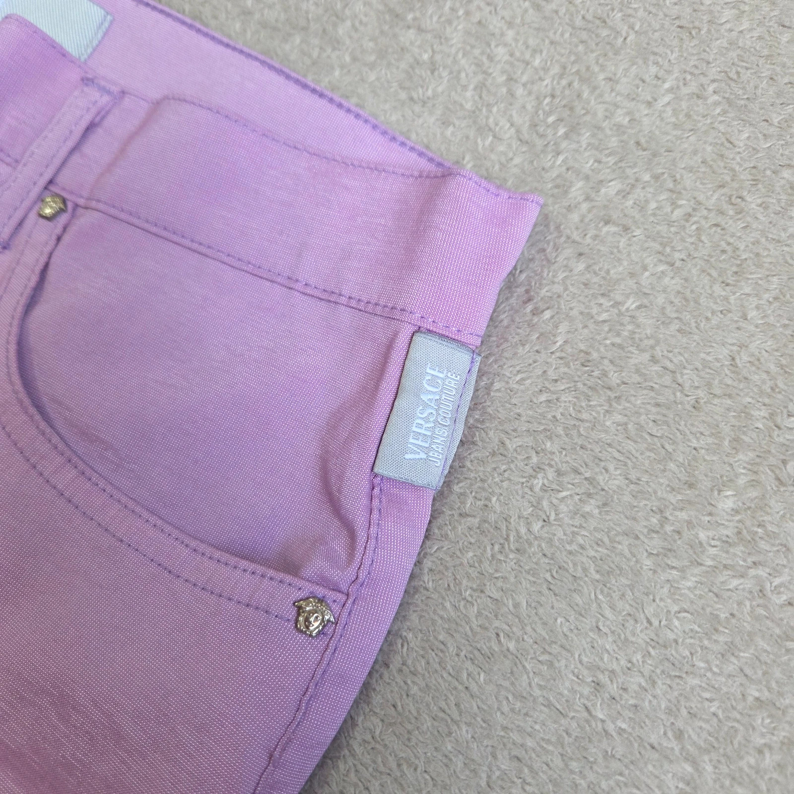 Short versace jeans couture taille M L violet lila matière élastique – Versace Jeans Couture – taille M / 38 / 10 4