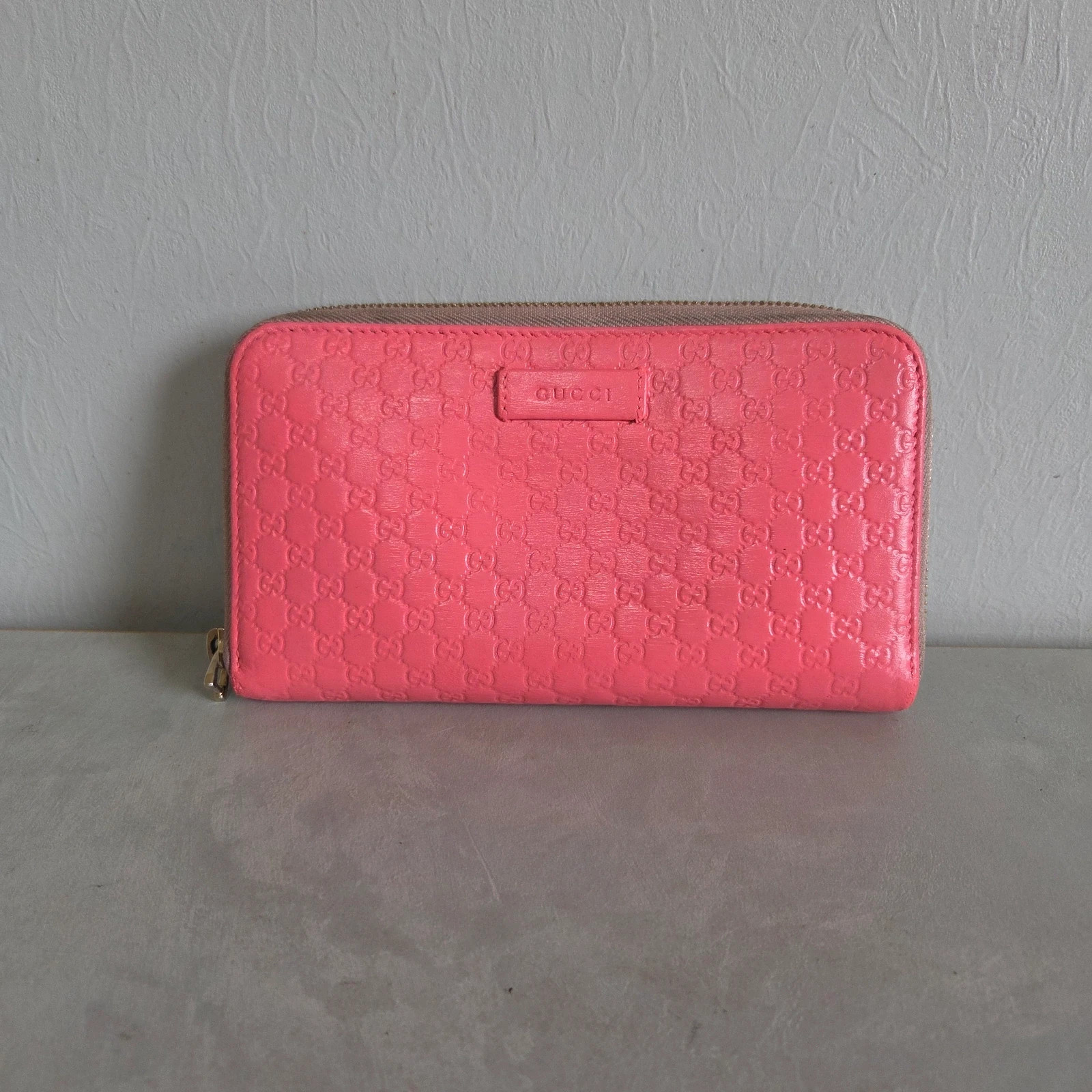 Porte monnaie porte feuille wallet porte carte gucci rose fuchia