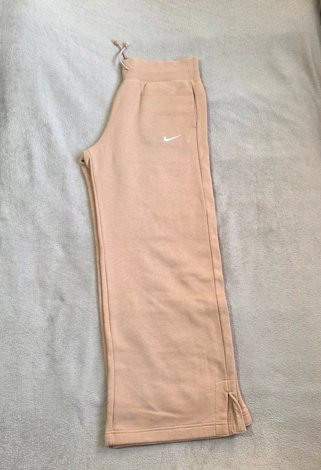 Pantalon survêtement jogging nike large oversize coupe droite taille L camel beige – Nike – taille L / 40 / 12 3