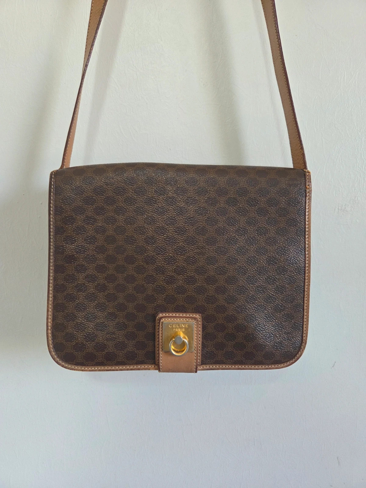 Sac a main bandoulière Céline vintage macadam