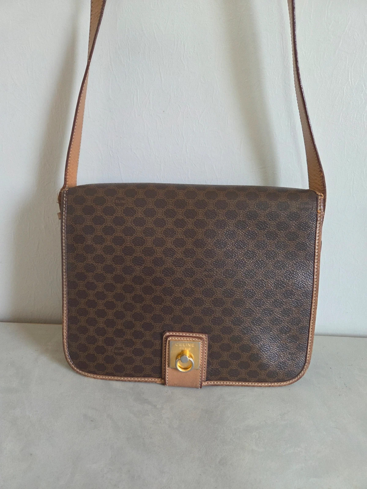 Sac a main bandoulière Céline vintage macadam – CELINE 5