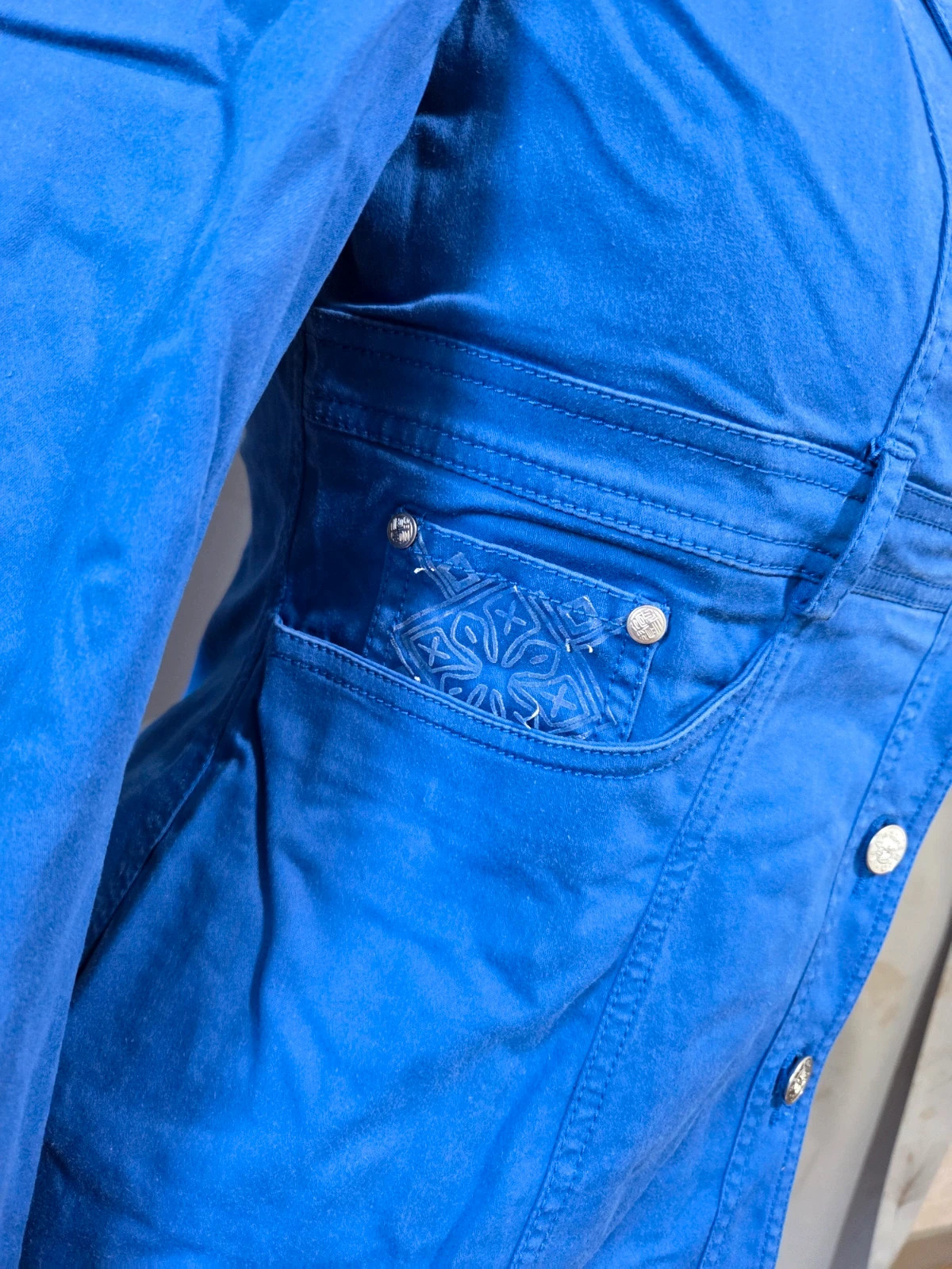 Veste blazer cintré bleu kenzo vintage – Kenzo – taille M / 38 / 10 5