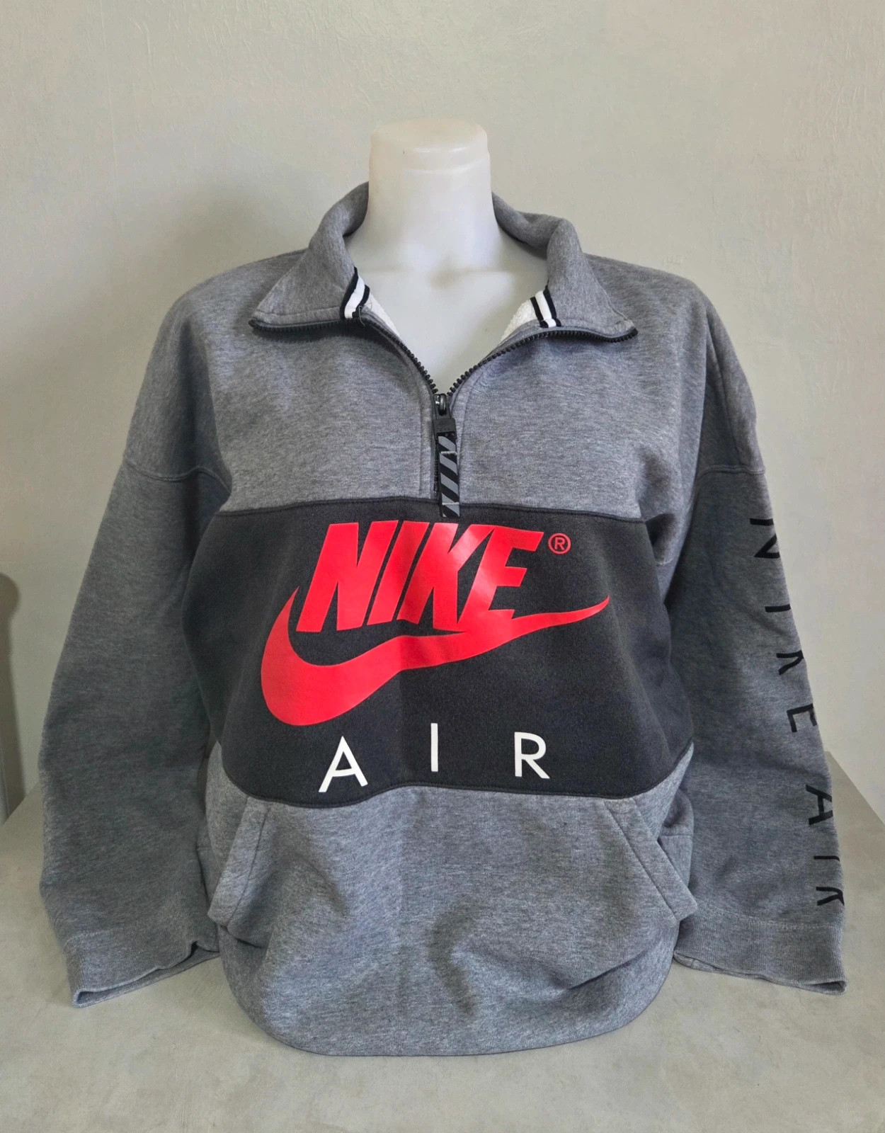 Sweat pull woody nike vintage col camionneur zippé taille L XL – Nike – taille L / 40 / 12 2
