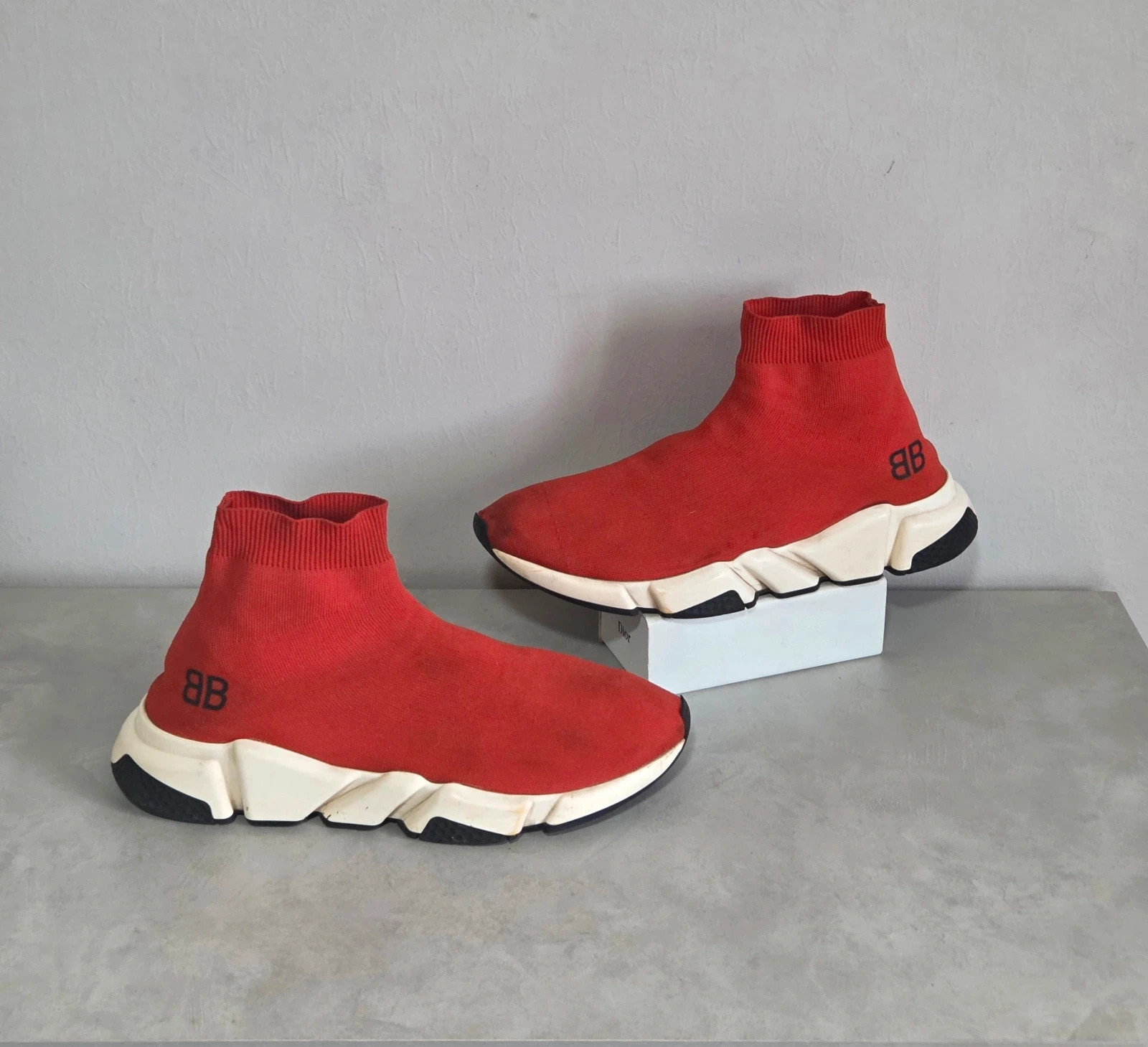 Sneakers montante basket chaussettes balenciaga taille 43