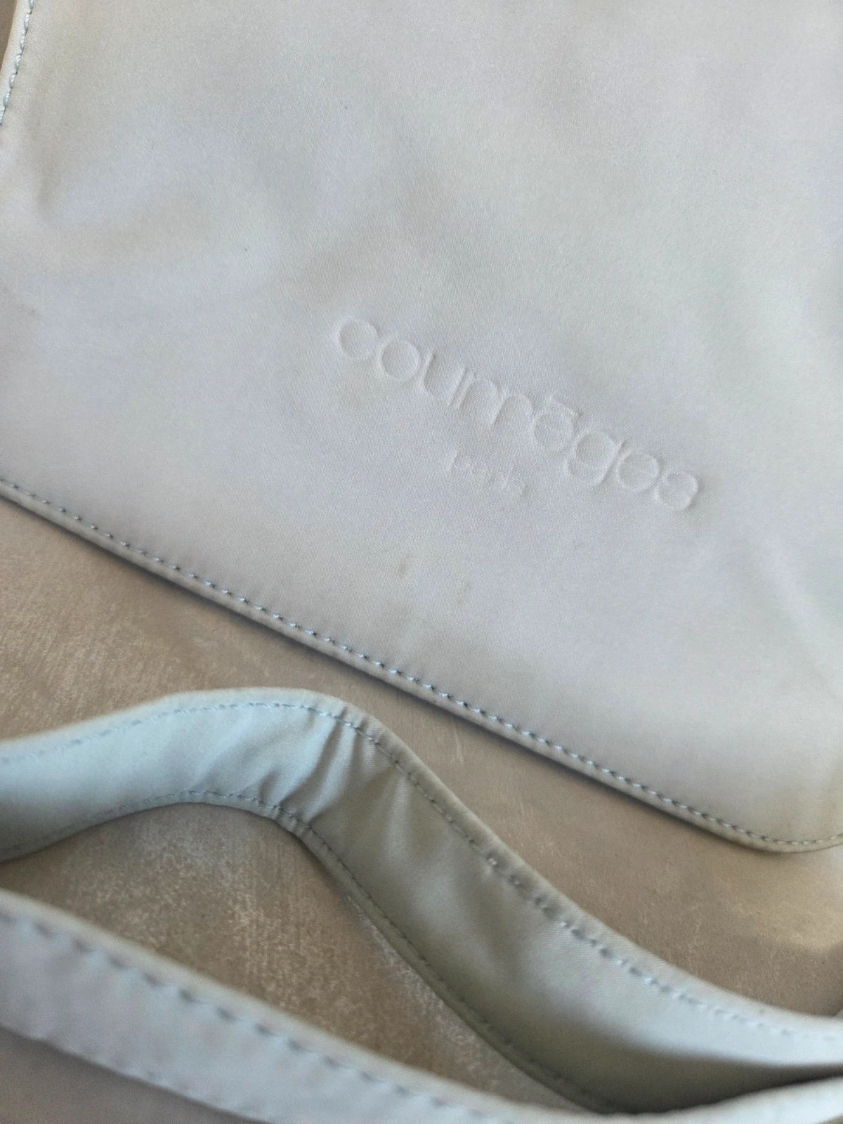Sac a main bandoulière courrèges vintage bleu clair turquoise – Courrèges 3