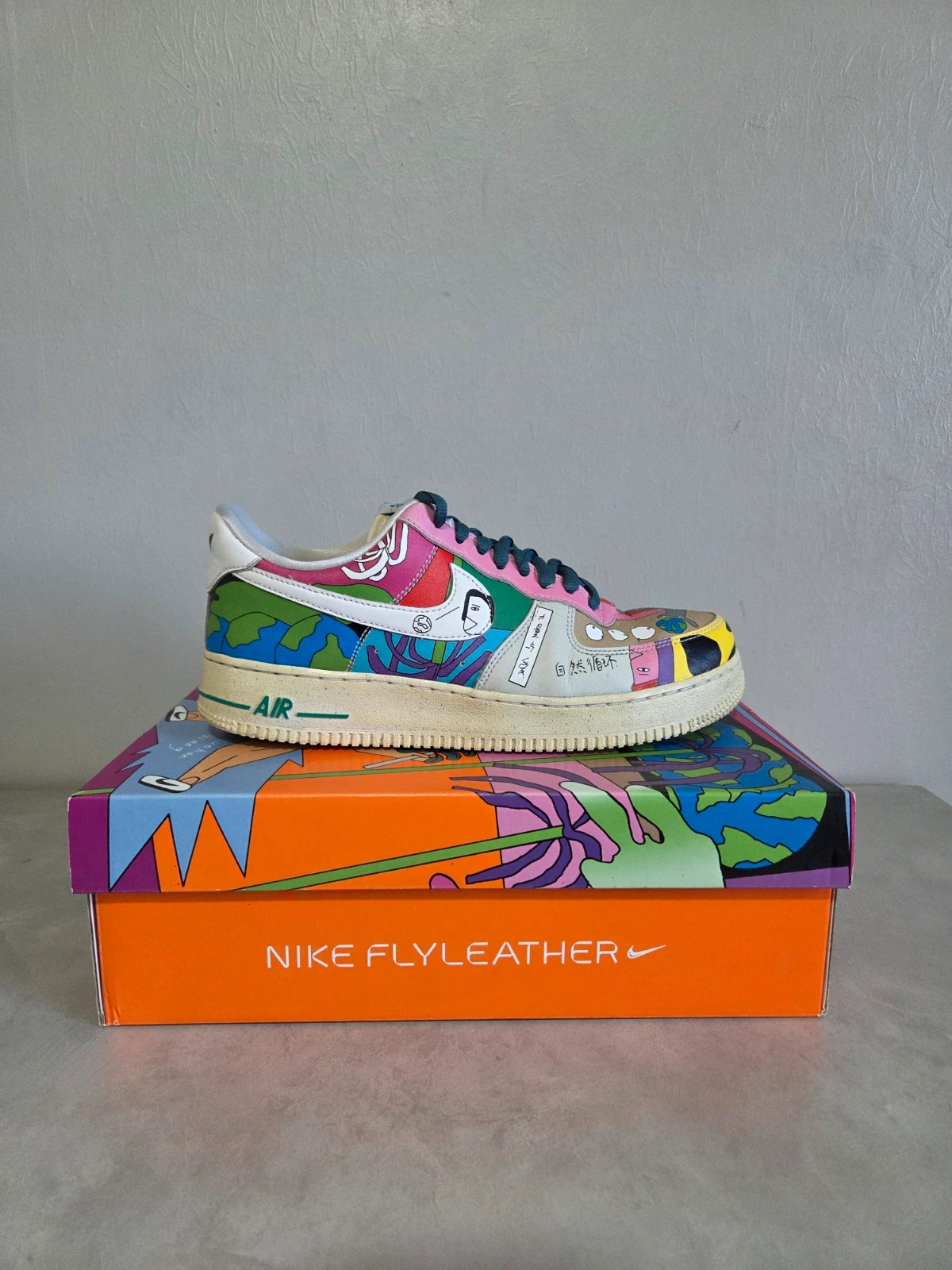 Sneakers basket trainers nike air force flyleather ruohan Wang taille 42 – Nike – taille 42 2