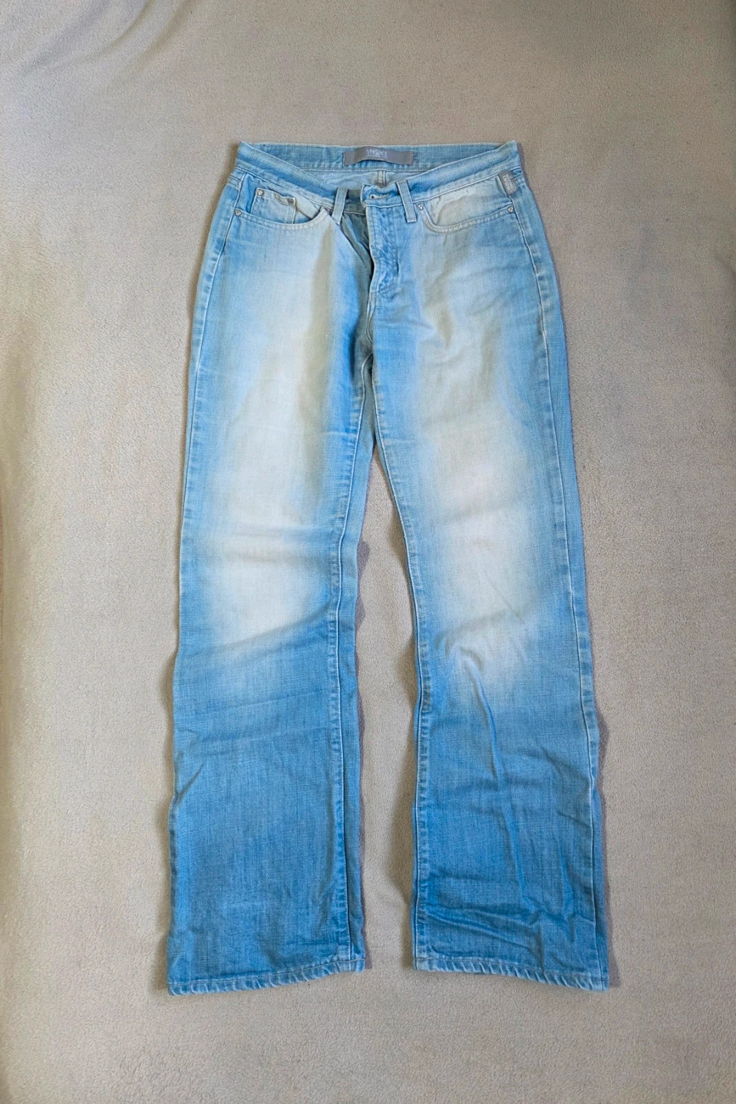 Pantalon jeans versace taille M 38 coupe droite bleu clair – Versace – taille M / 38 / 10 2