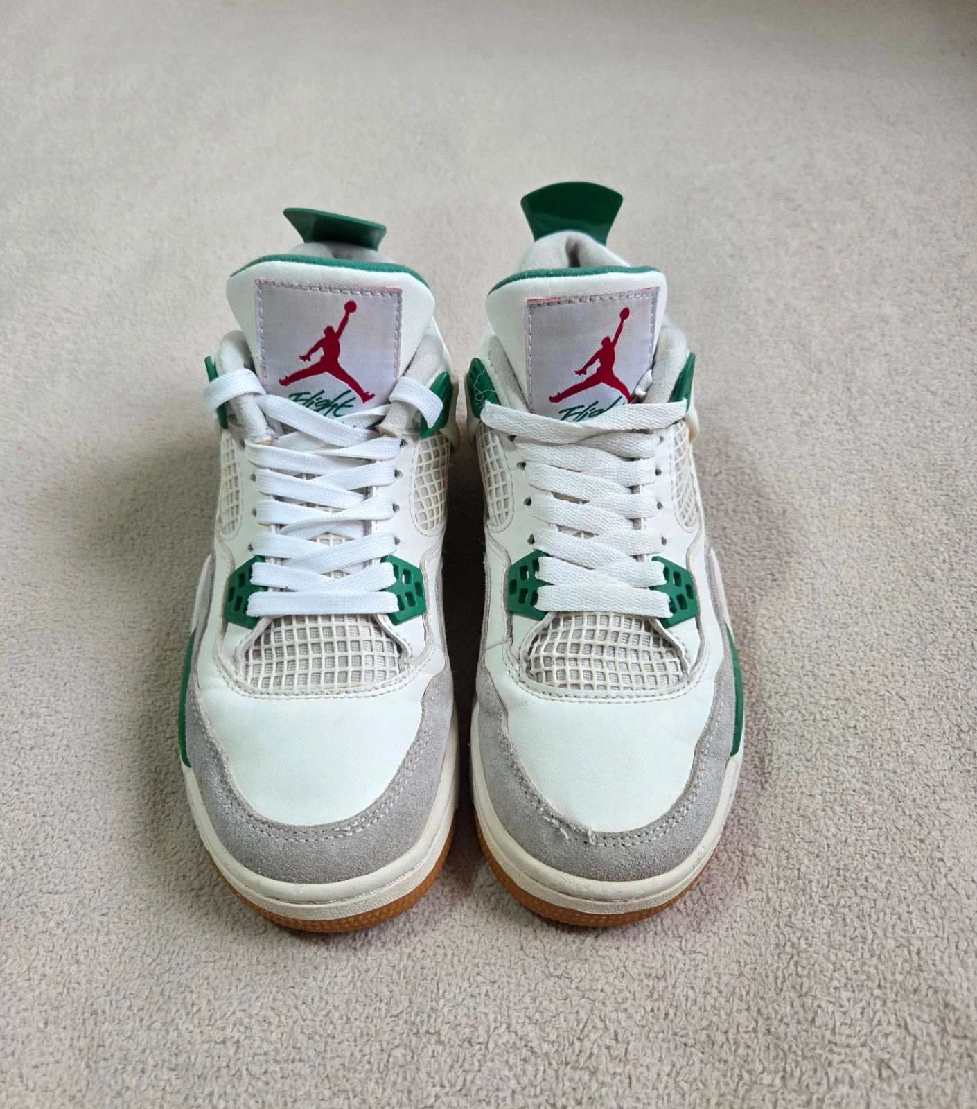 Sneakers basket air Jordan 4 SB taille 38 blanc vert – Jordan – taille 38 2