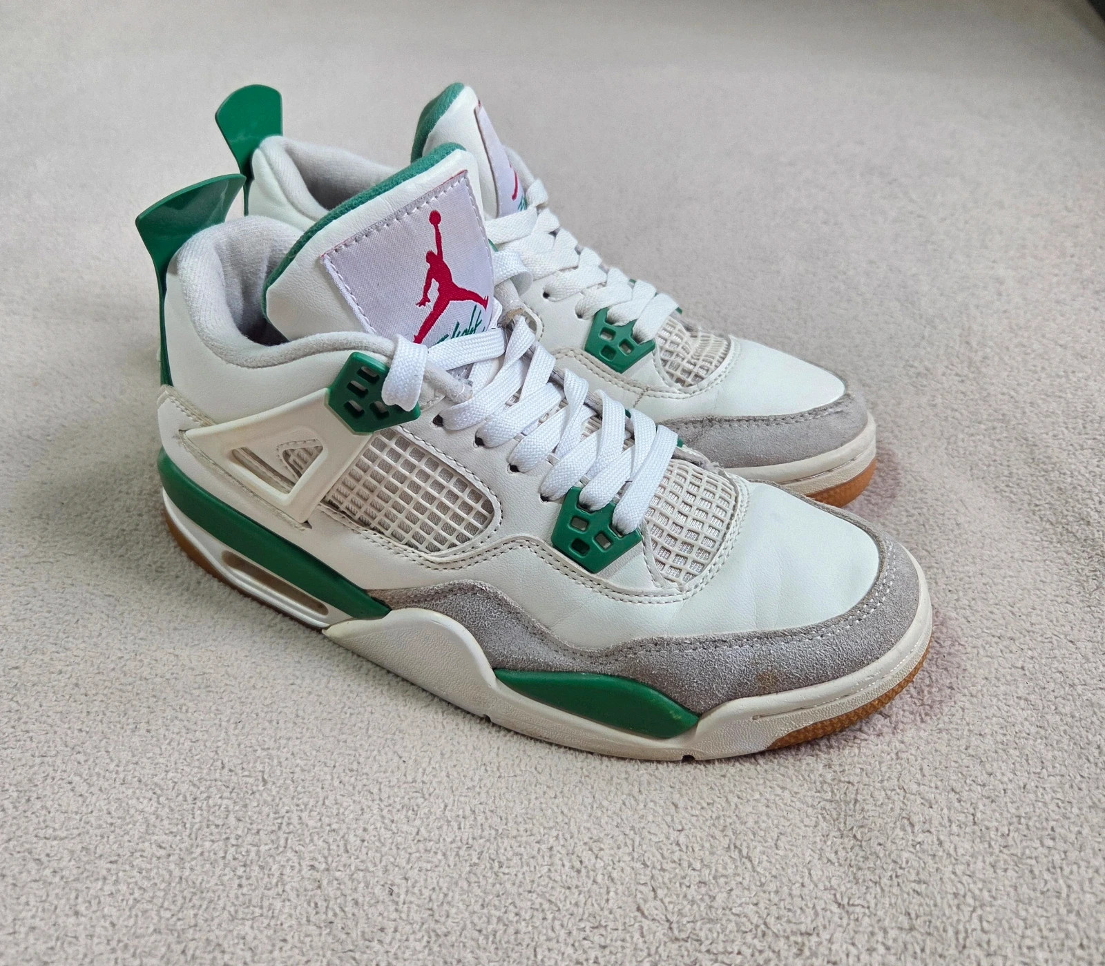 Sneakers basket air Jordan 4 SB taille 38 blanc vert – Jordan – taille 38 3