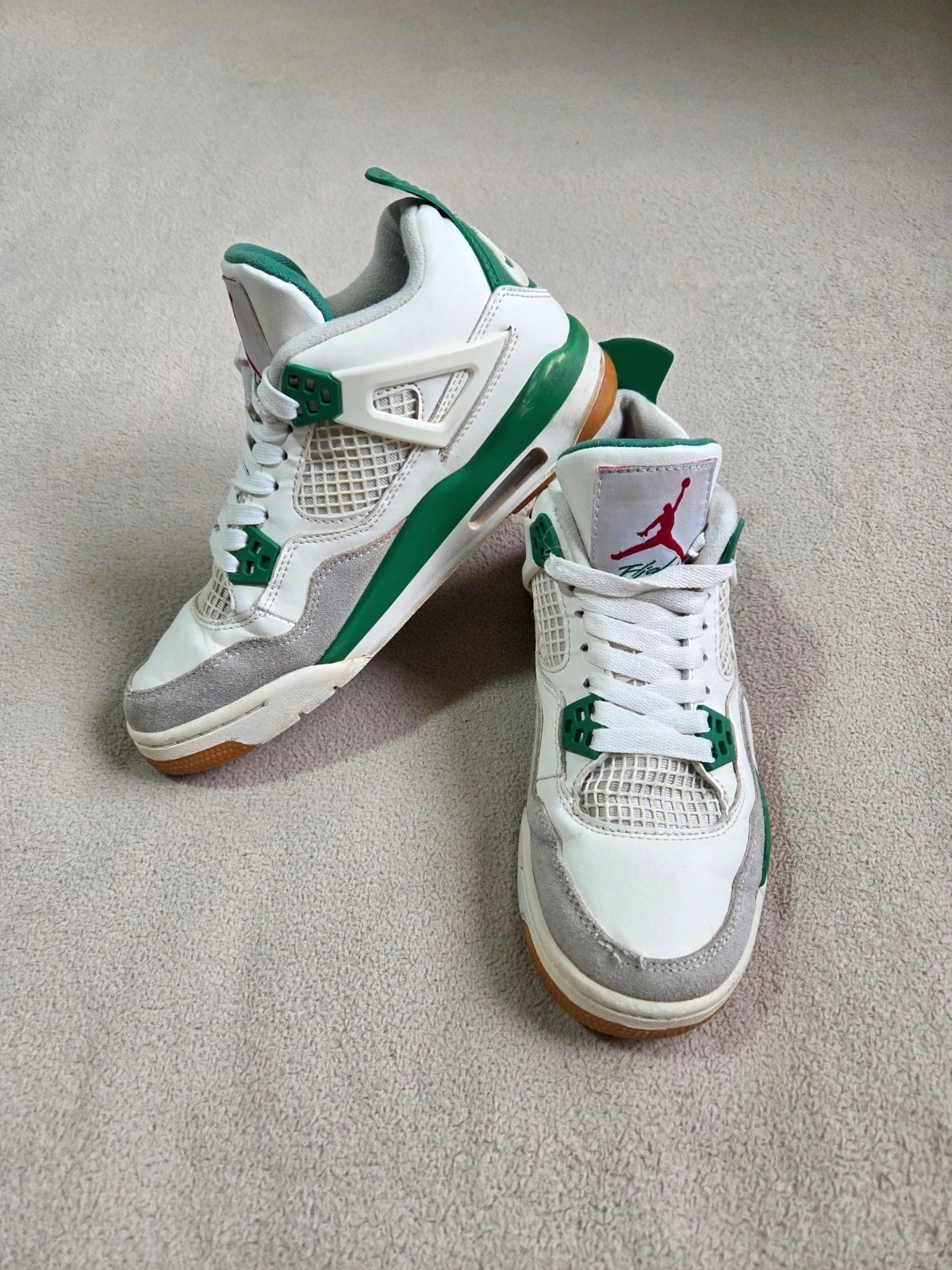Sneakers basket air Jordan 4 SB taille 38 blanc vert – Jordan – taille 38 4