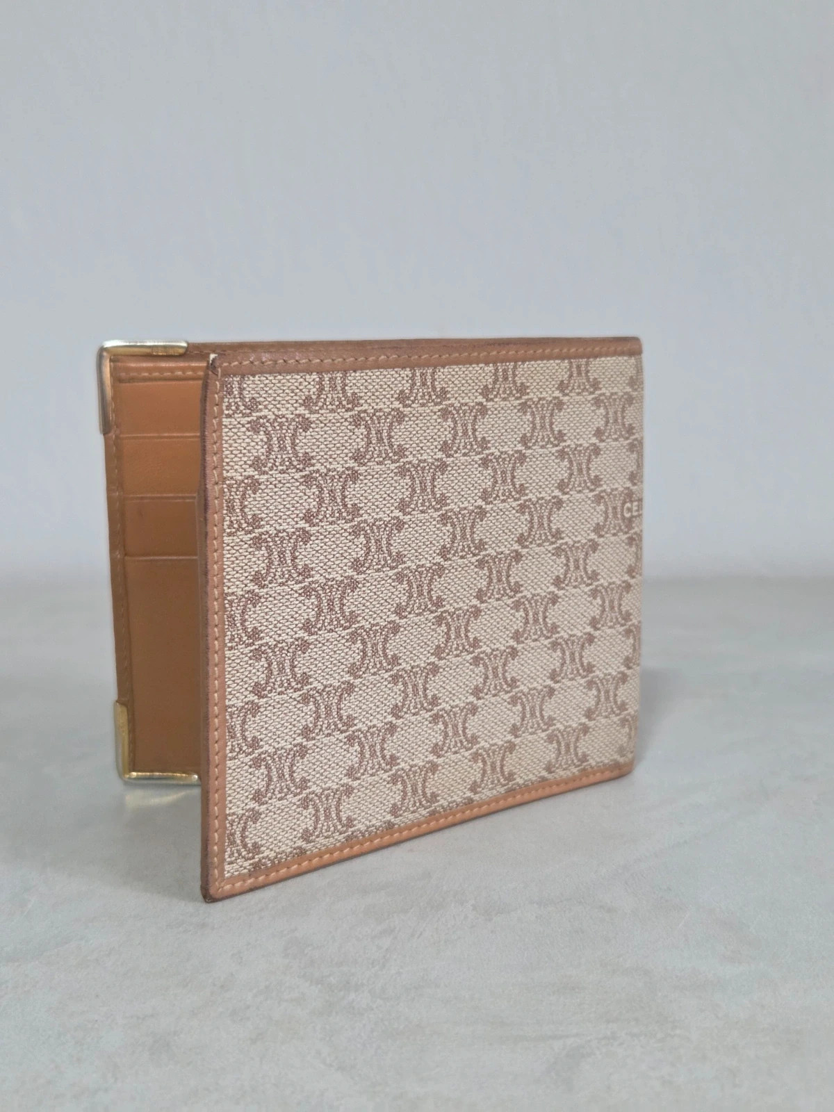 Porte monnaie porte feuille wallet porte carte Céline triomphe vintage – CELINE 3