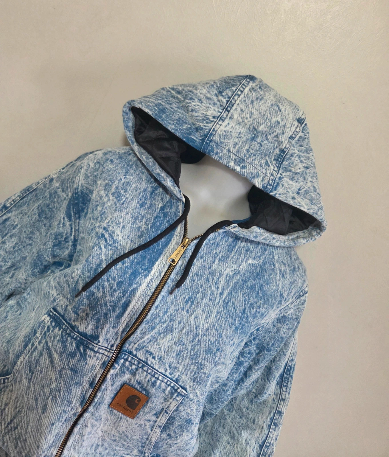 Veste zippé jeans blouson carhartt USA taille XL – Carhartt – taille XL 4