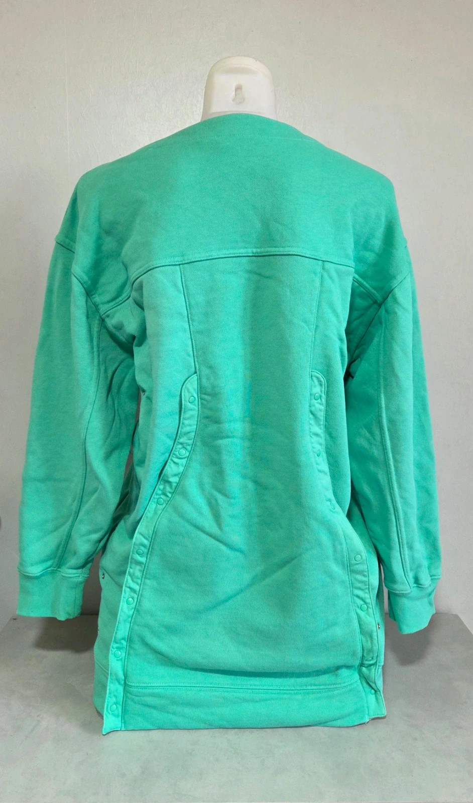 Robe Pull sweat long taille M 38 oversize cintré bouton pression Adidas vert – adidas – taille M / 38 / 10 4
