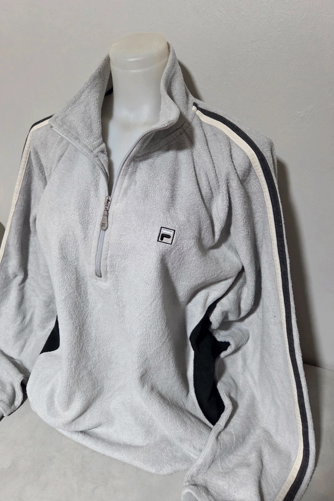 Pull sweat woody 4zip col zippé polaire taille L USA large oversize – FILA – taille L 2
