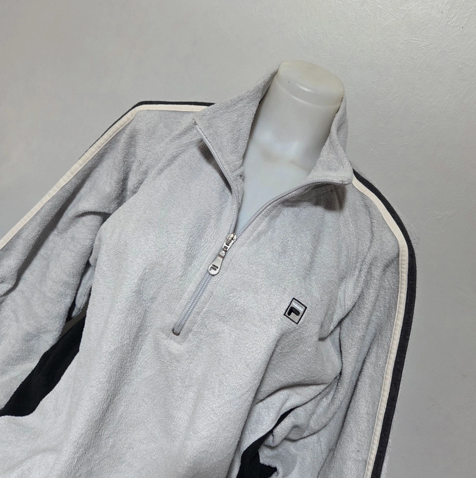 Pull sweat woody 4zip col zippé polaire taille L USA large oversize – FILA – taille L 3