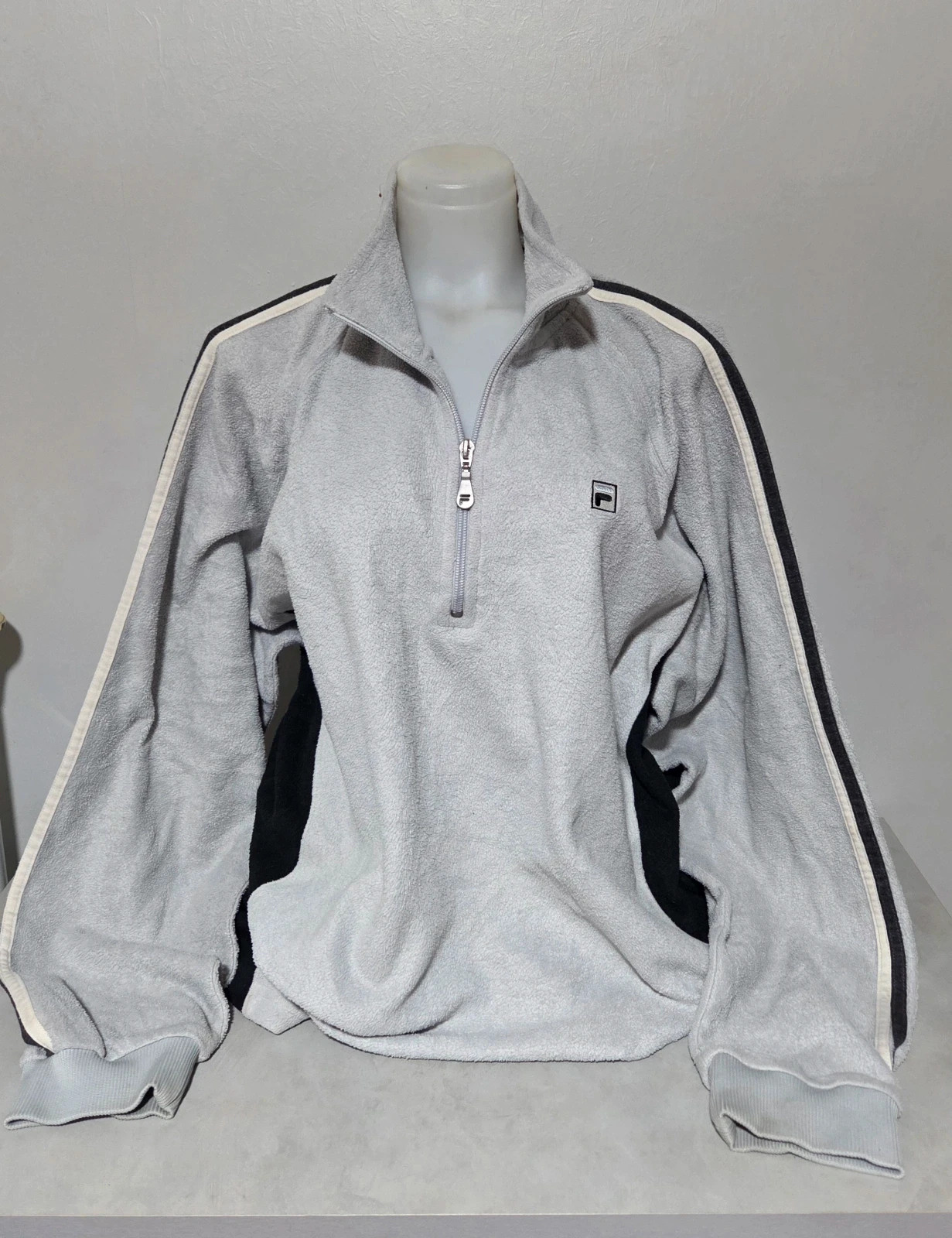 Pull sweat woody 4zip col zippé polaire taille L USA large oversize