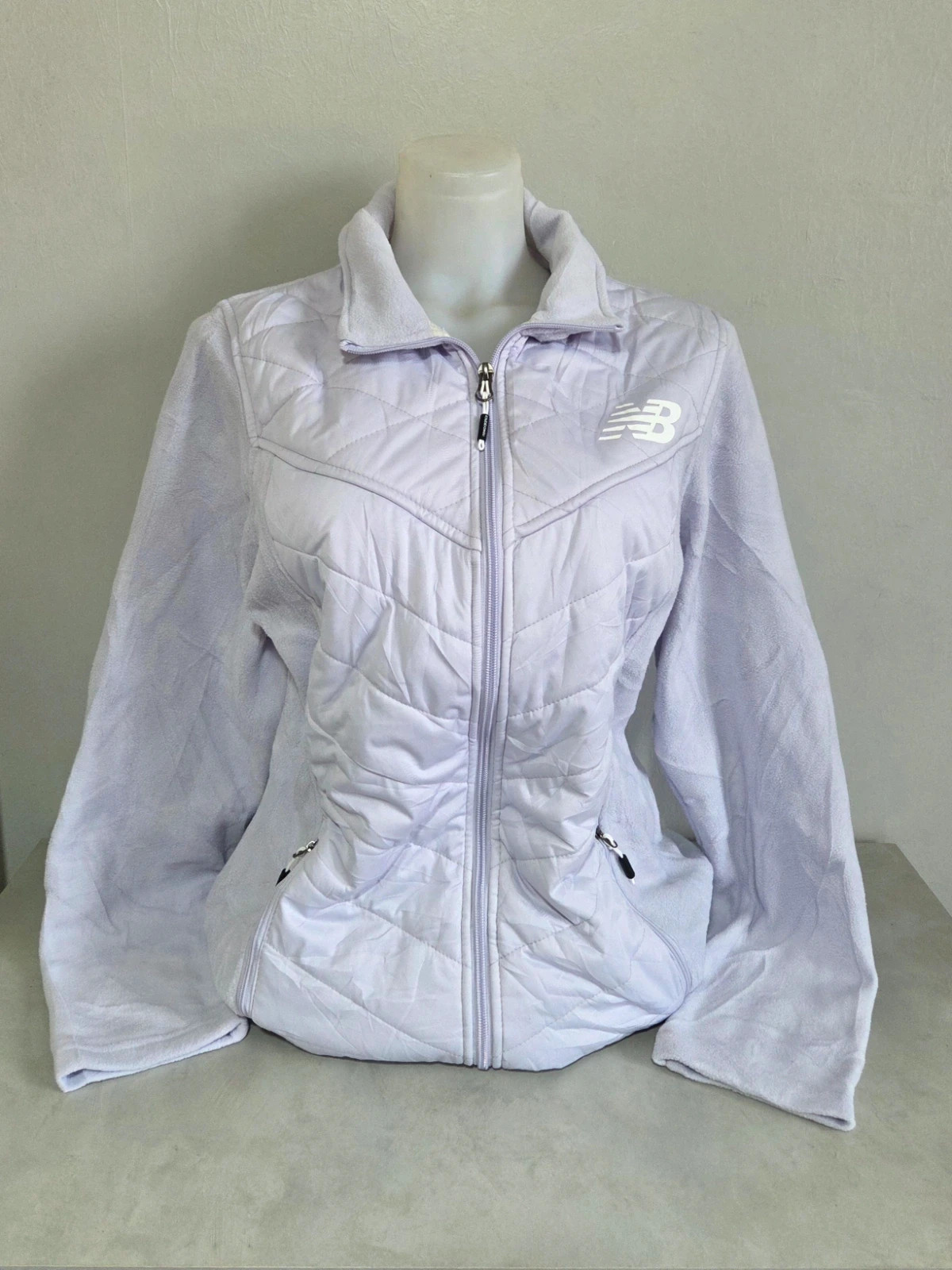 Veste zippé polaire new balance lila taille L