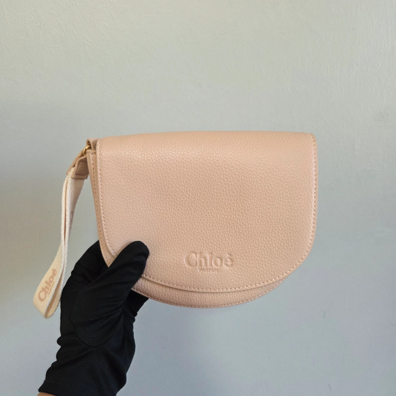 Lot 2 Pochettes trousses maquillage toilette chloé rose pâle – Chloé 3
