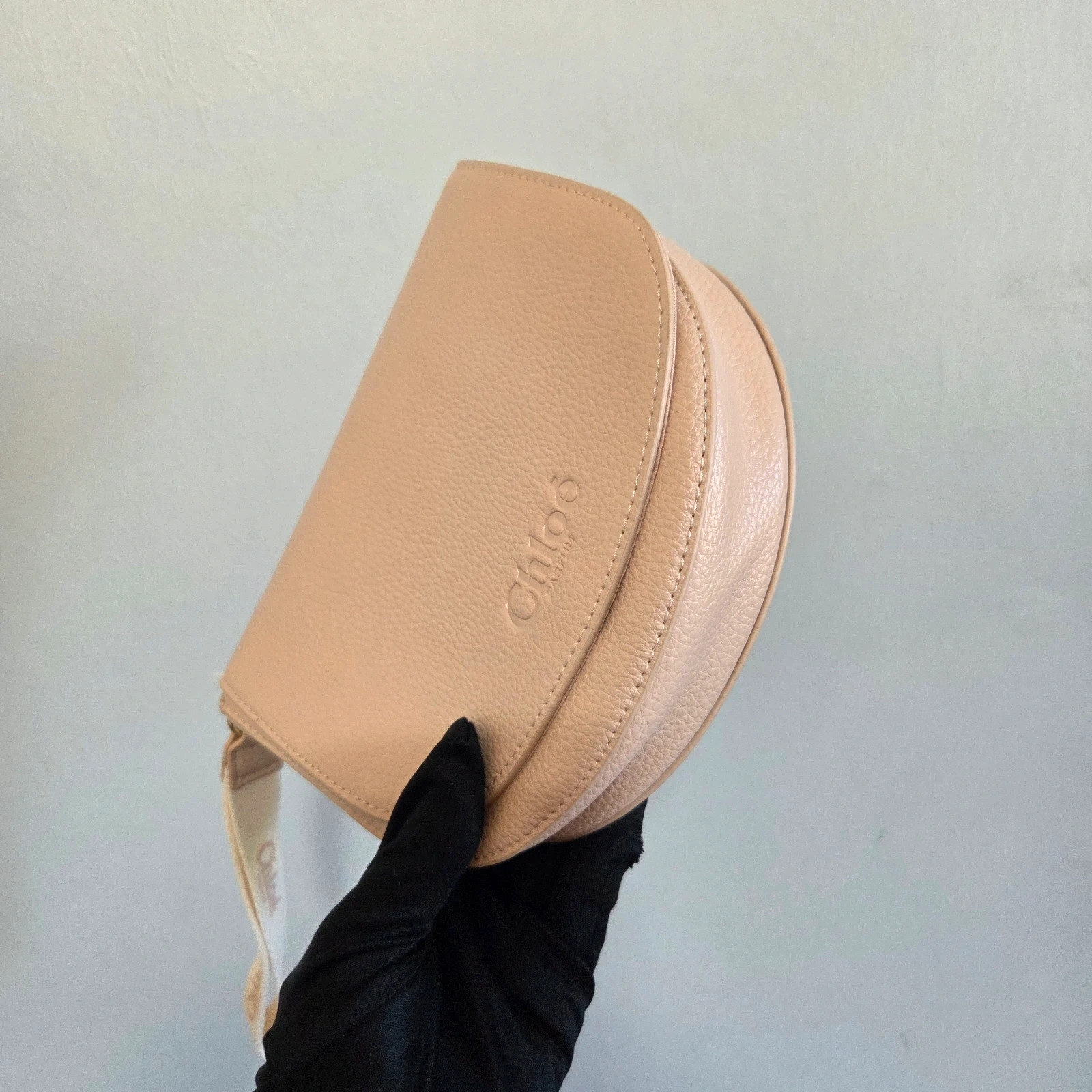 Lot 2 Pochettes trousses maquillage toilette chloé rose pâle – Chloé 4