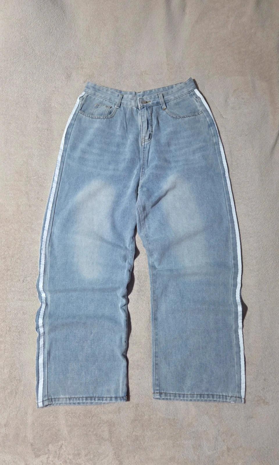 Pantalon jeans large taille M 38 – Vintage Dressing – taille M / 38 / 10 2