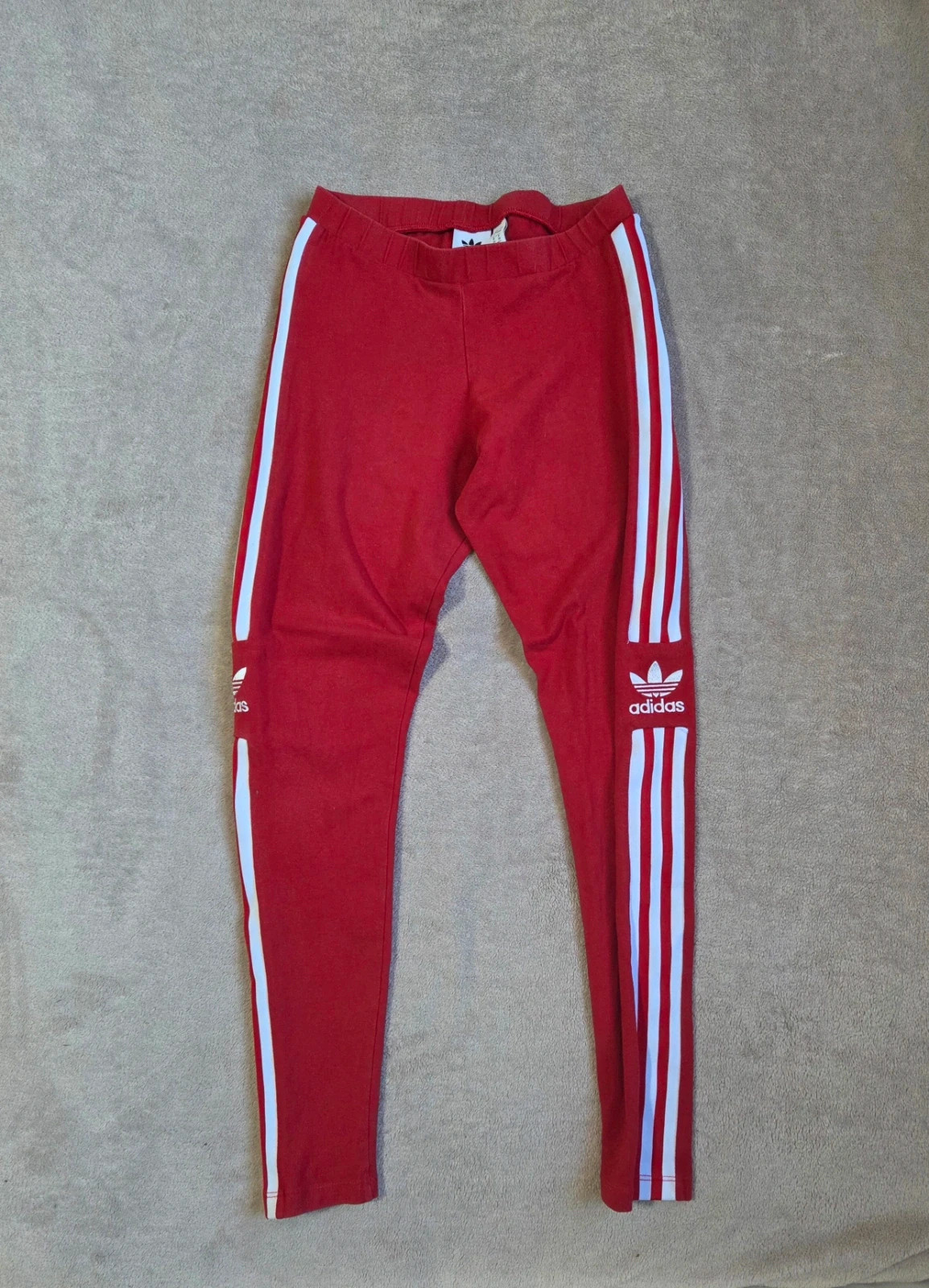 Leggings pantalon sport taille S Adidas rouge blanc – adidas – taille S / 36 / 8 2
