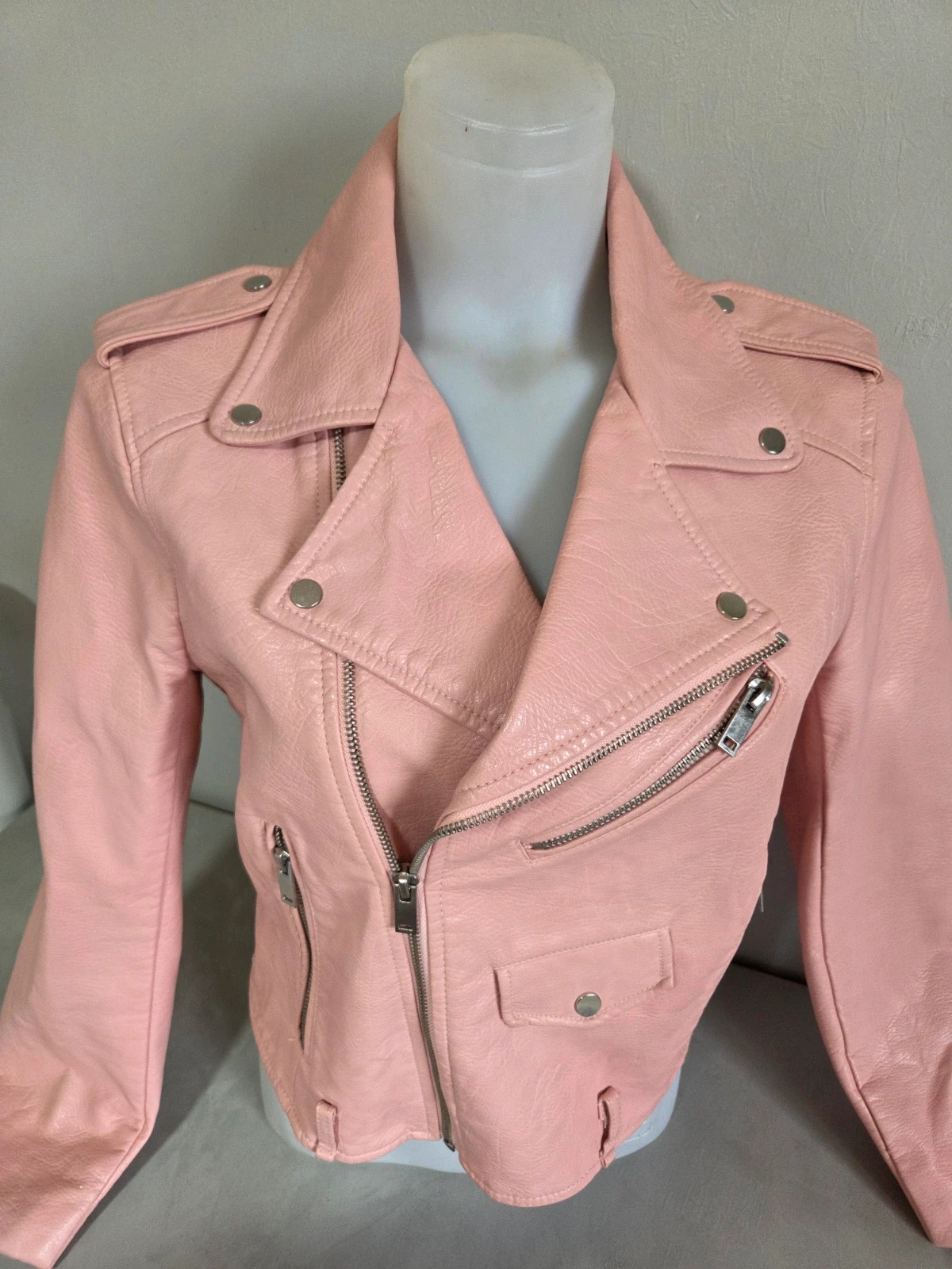 Veste zara style cuir rose pâle taille M – Zara – taille M / 38 / 10 2