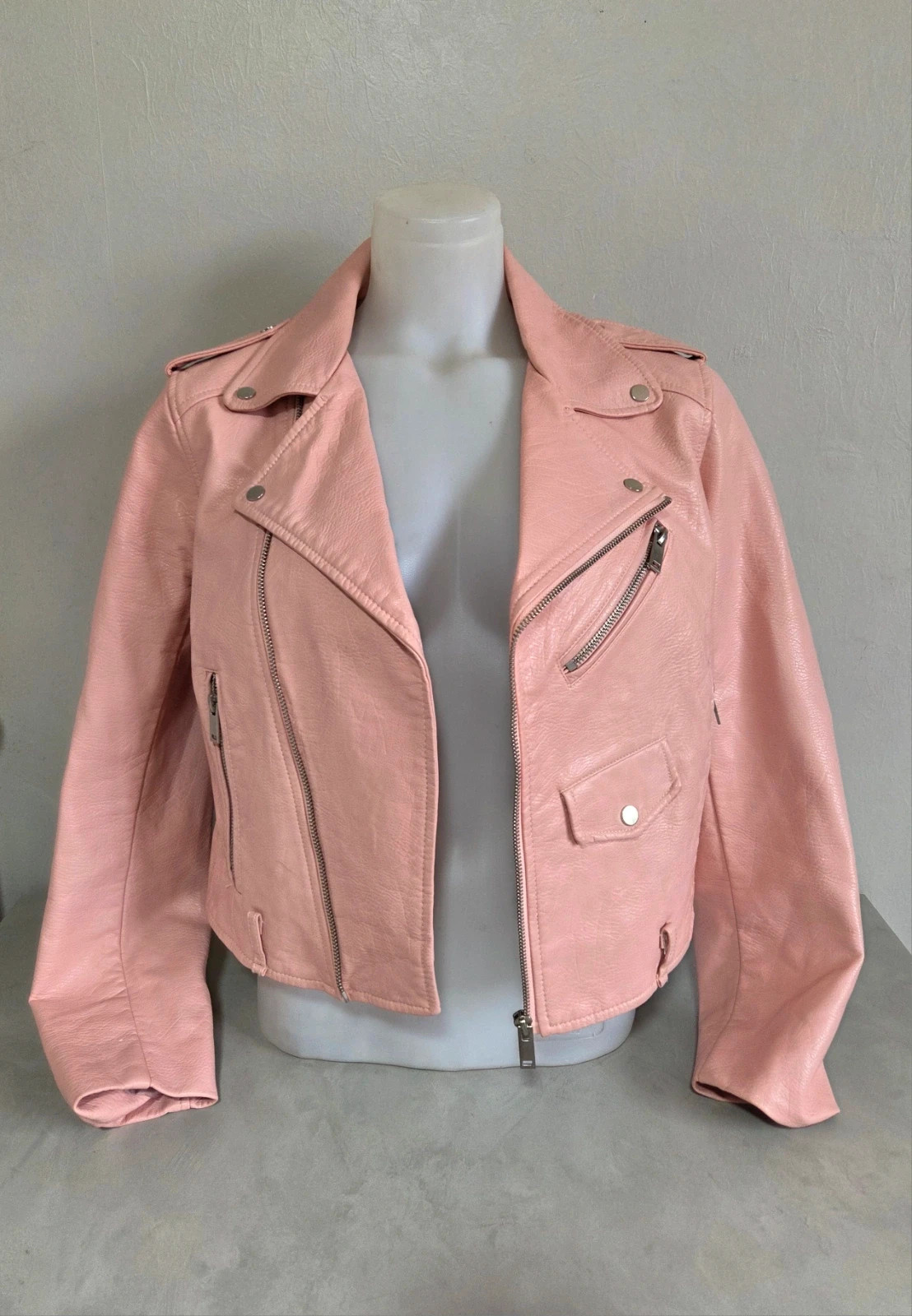 Veste zara style cuir rose pâle taille M – Zara – taille M / 38 / 10 3