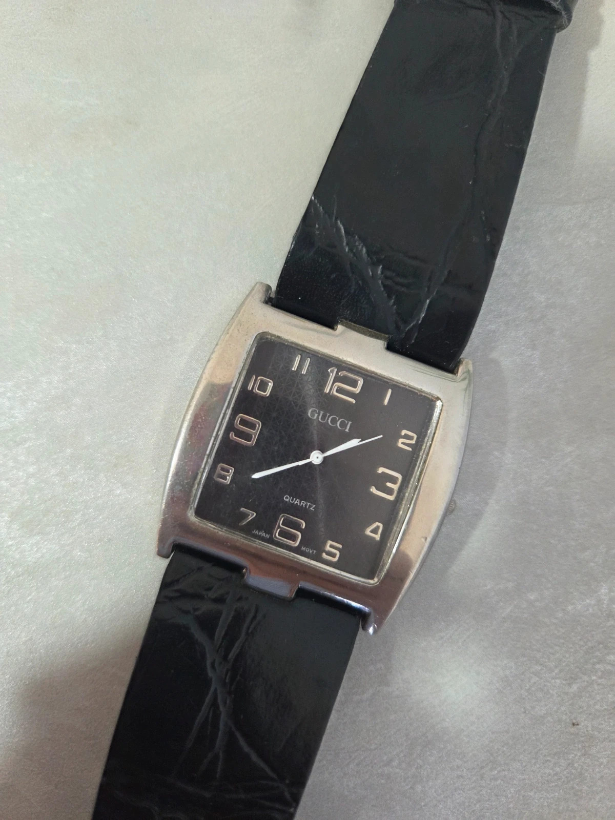 Montre gucci vintage noir cuir – Gucci – taille Taille unique 3