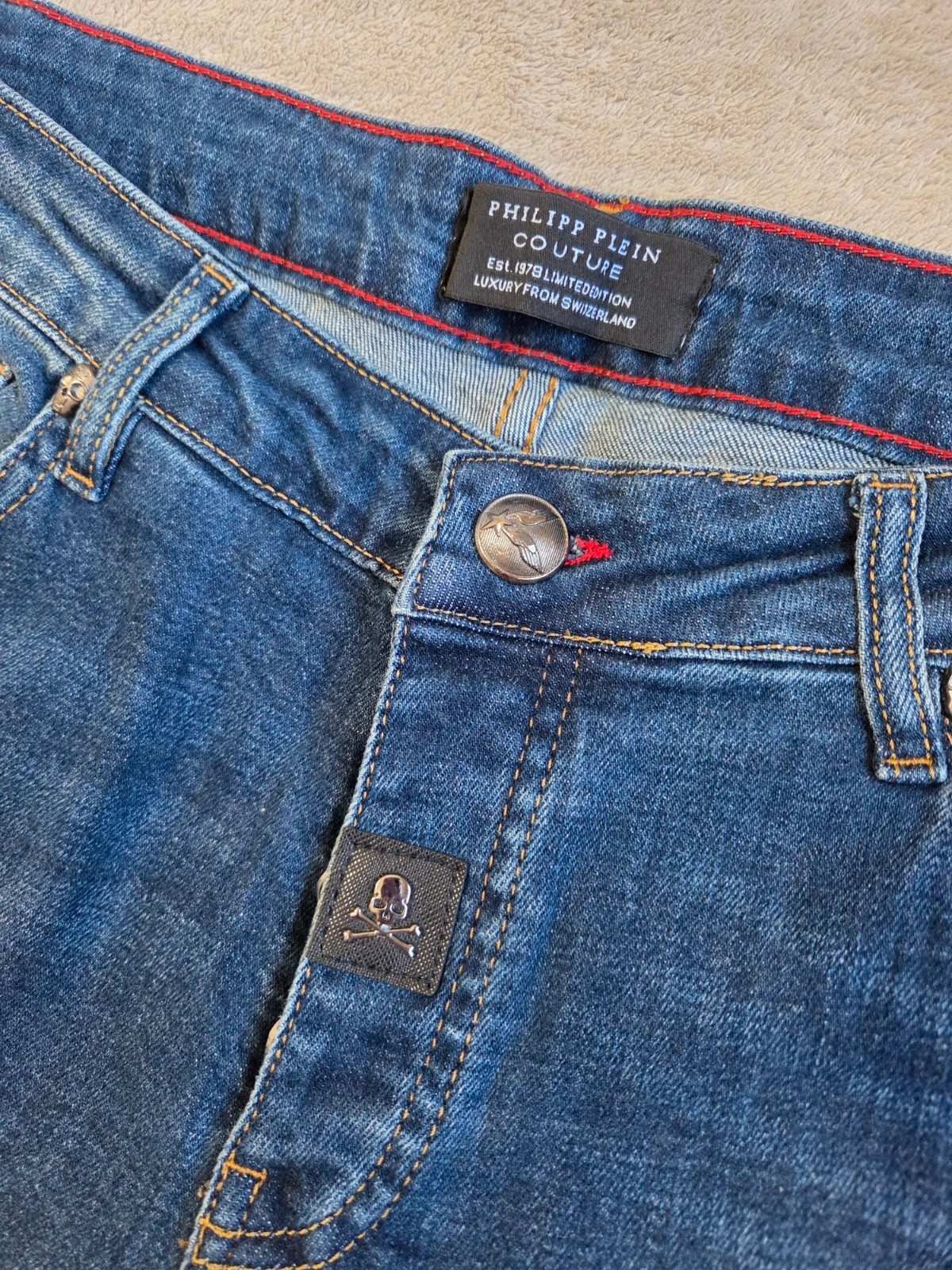 Jeans Philipp plein coupe droite taille L – Philipp Plein – taille L 4