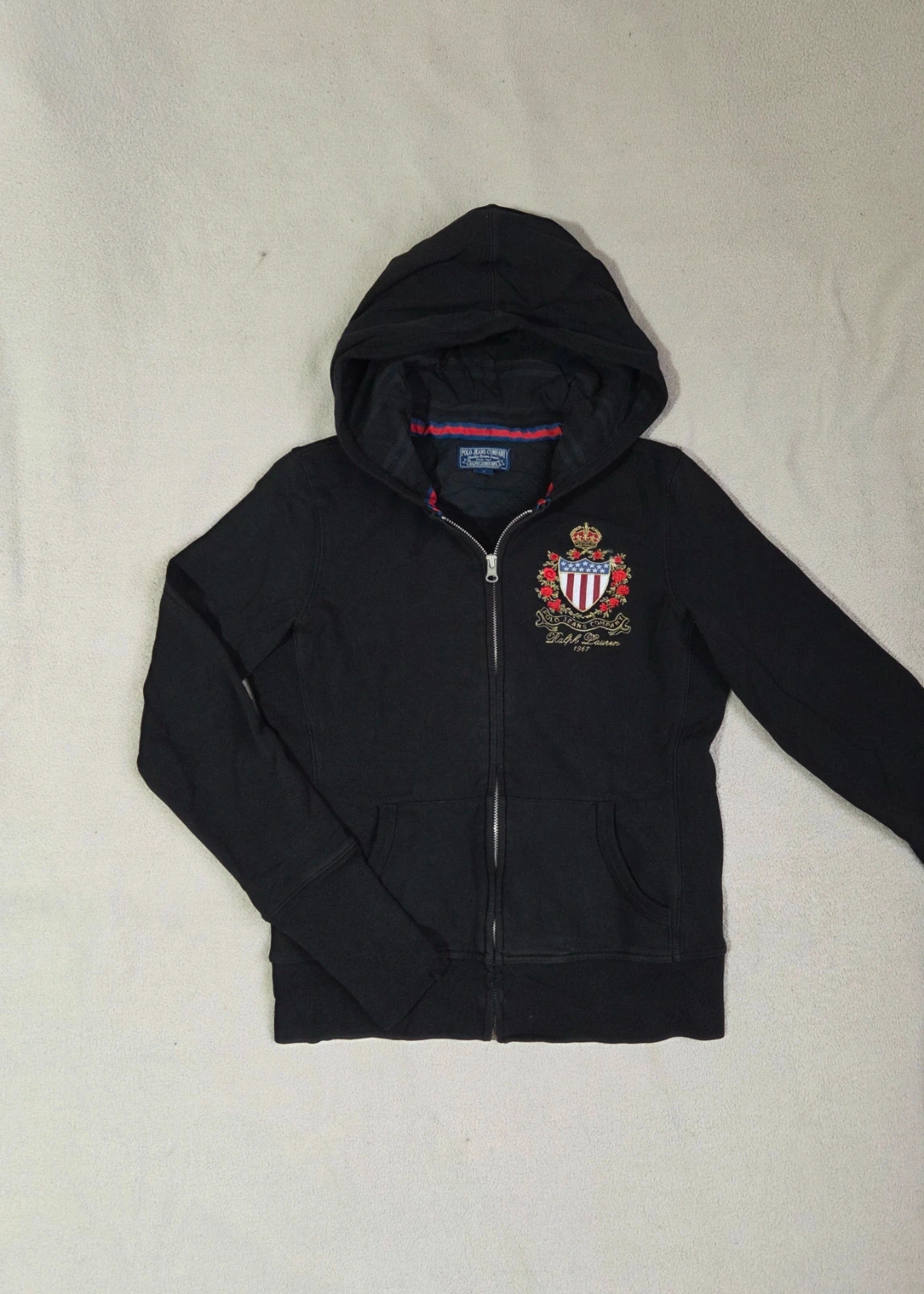 Veste zippé sweat pull vintage Ralph Lauren