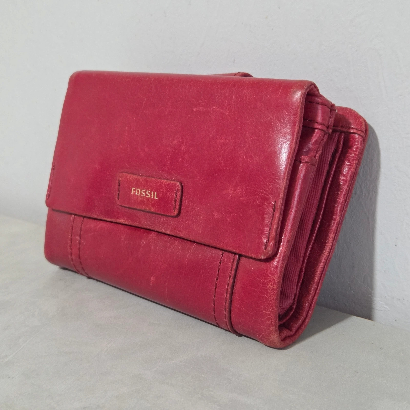 Porte monnaie cuir porte feuille wallet porte carte fossil