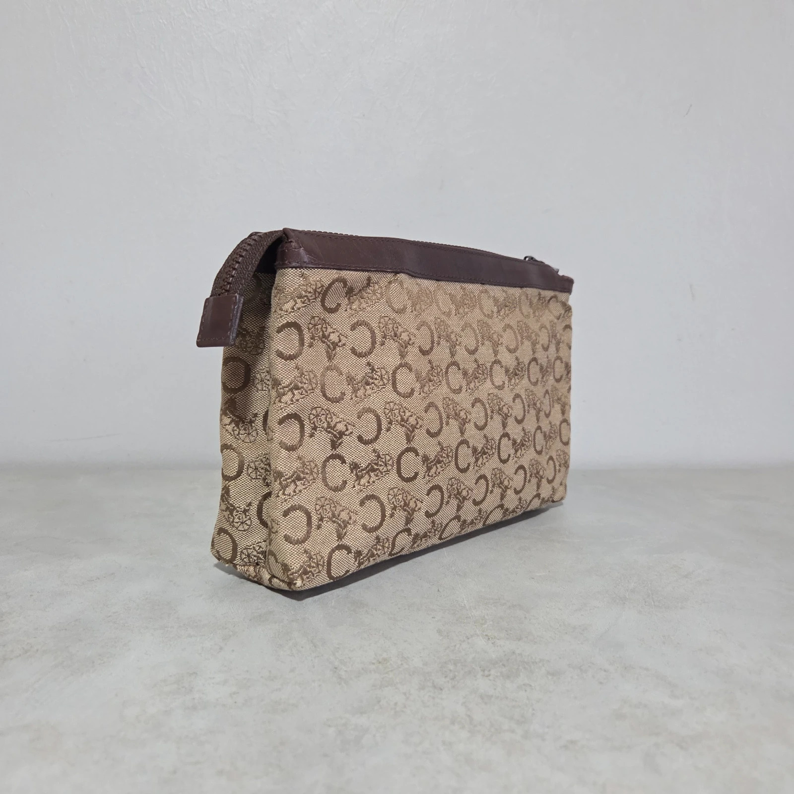 Pochette trousse CELINE vintage excellent état toile cuir – CELINE 4