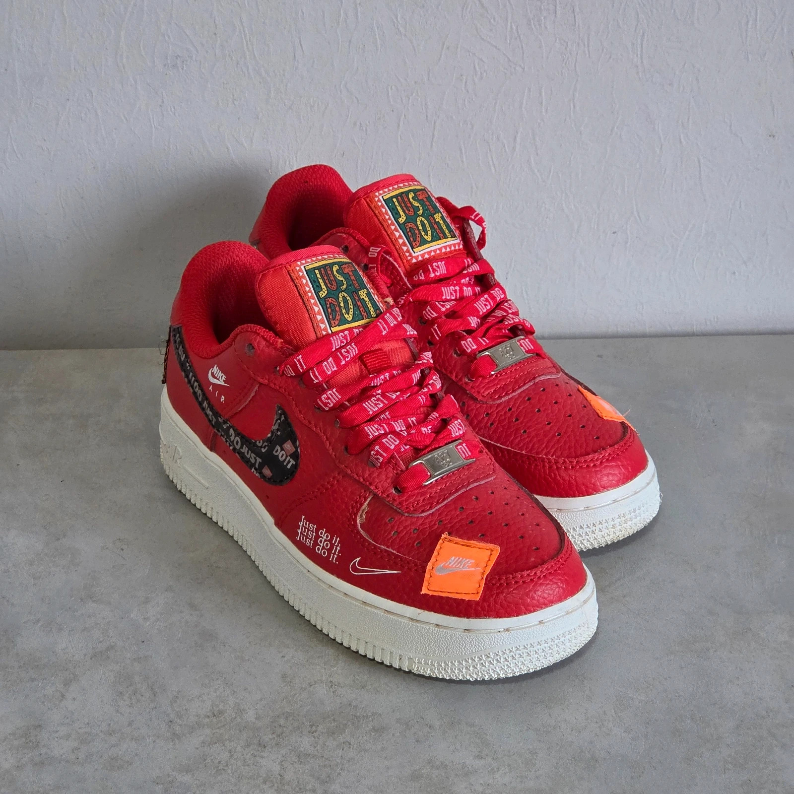 Sneakers basket trainers tennis nike air force 1 rouge taille 36 – Nike – taille 36 2