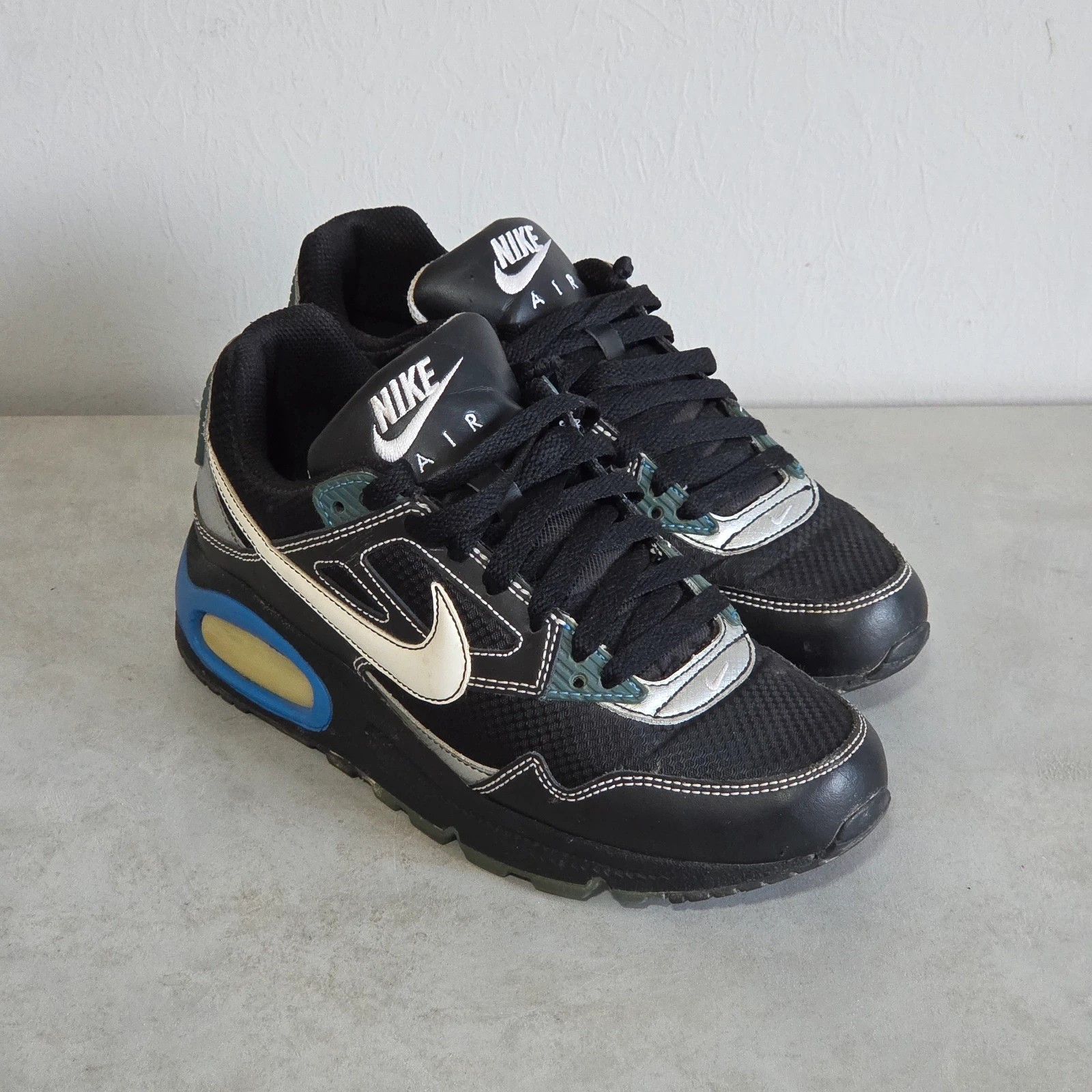 Sneakers basket trainers nike taille 37,5 noir gris bleu – Nike – taille 37.5 2