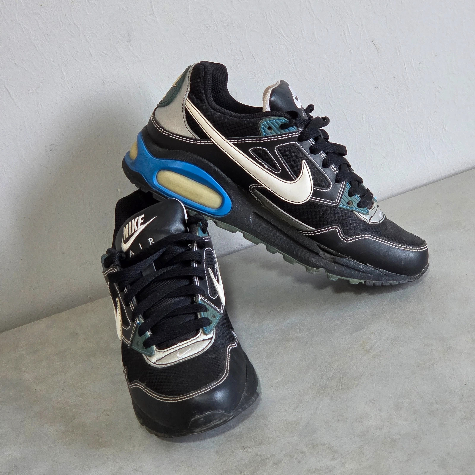 Sneakers basket trainers nike taille 37,5 noir gris bleu – Nike – taille 37.5 4