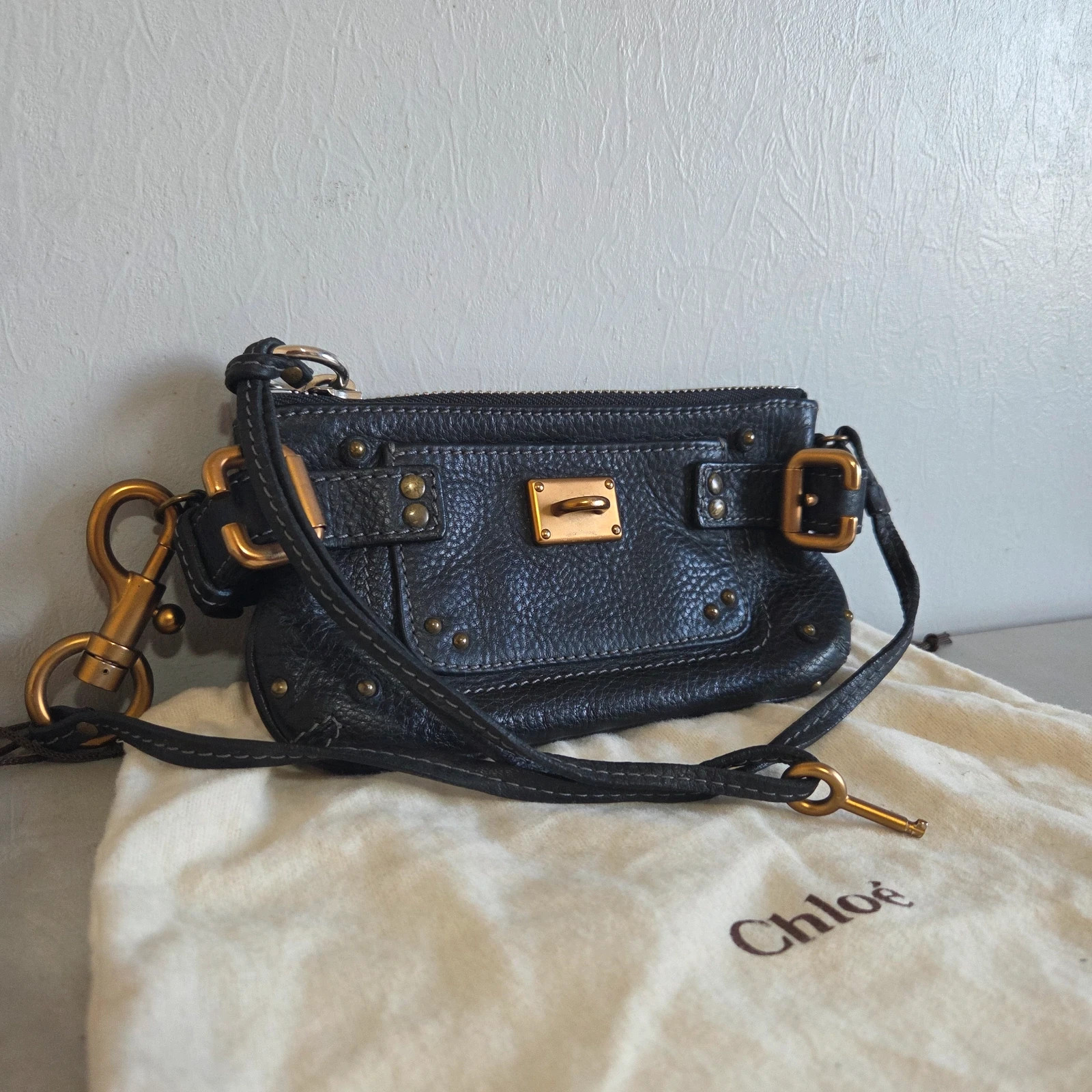 Sac a main chloé Paddington cuir noir sac baguette – Chloé 5