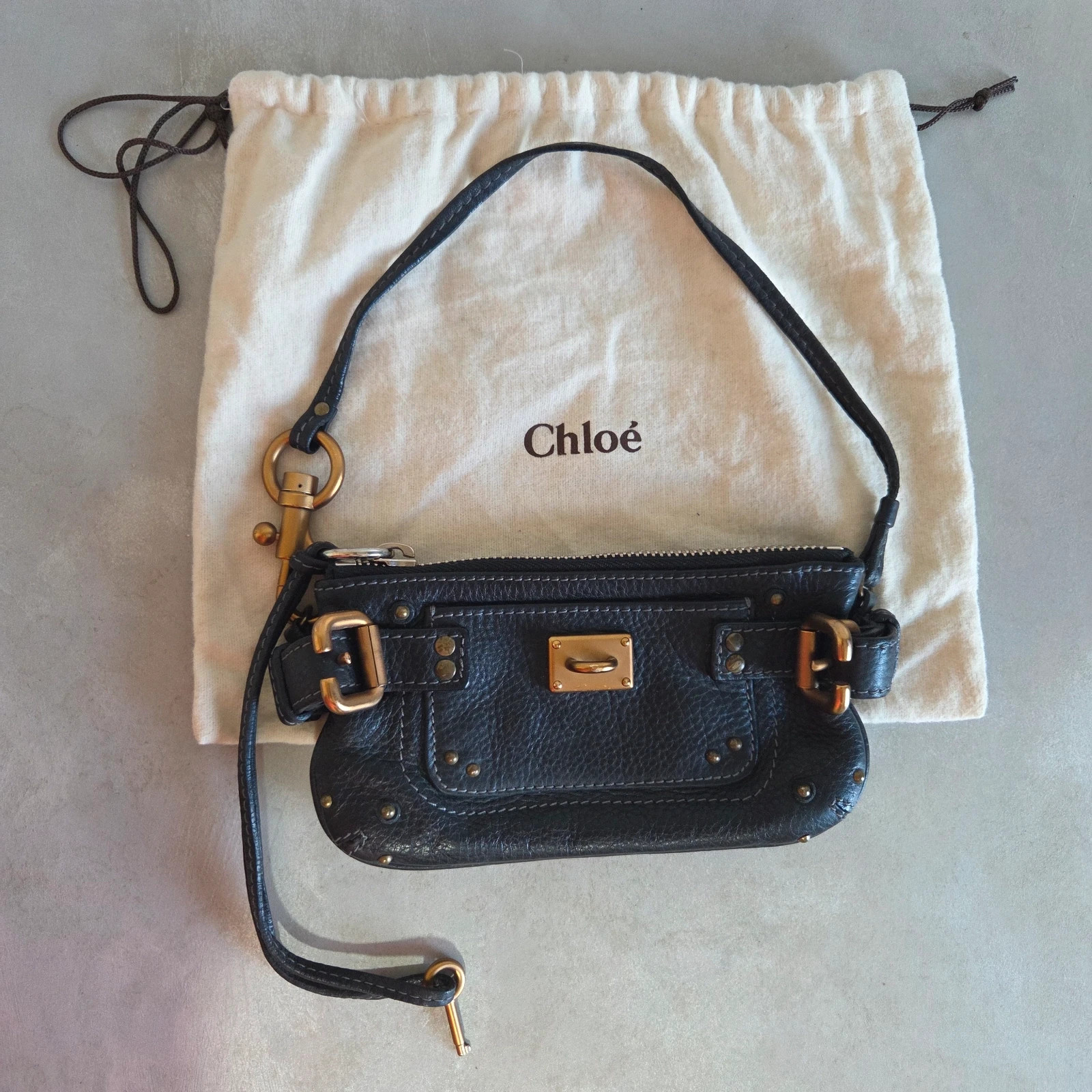 Sac a main chloé Paddington cuir noir sac baguette – Chloé 4