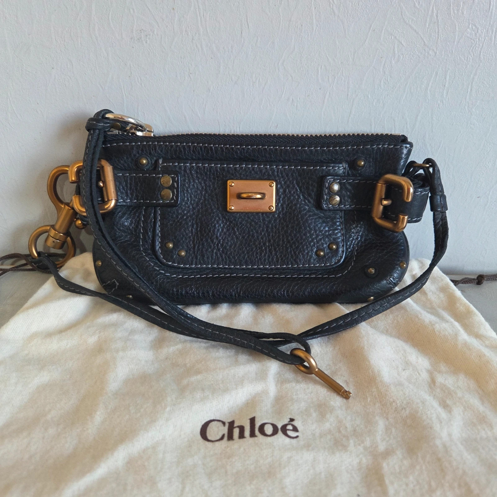 Sac a main chloé Paddington cuir noir sac baguette – Chloé 3