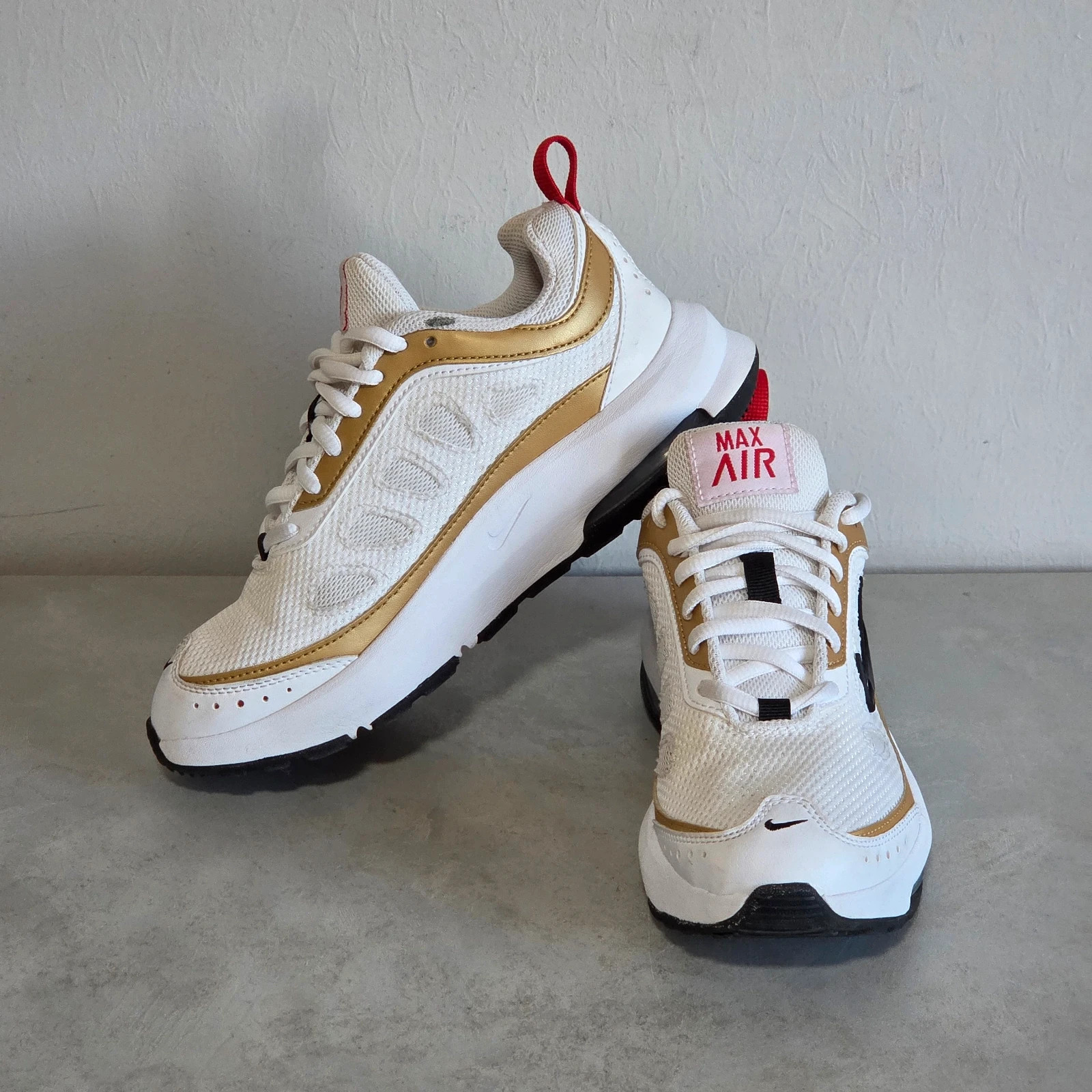 Sneakers basket nike air max blanc or doré rouge taille 36 – Nike – taille 36 3