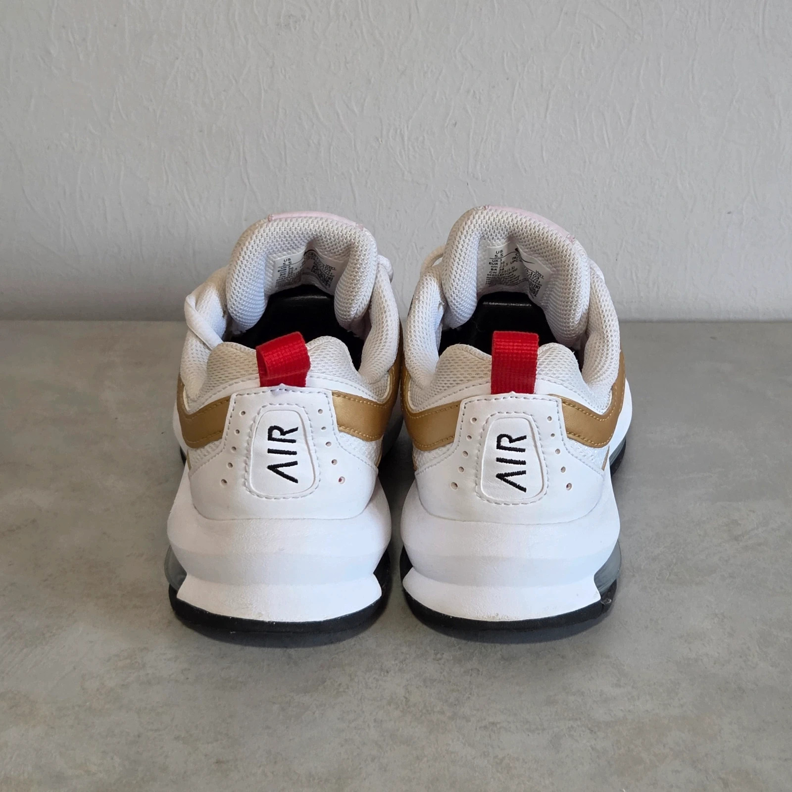 Sneakers basket nike air max blanc or doré rouge taille 36 – Nike – taille 36 4
