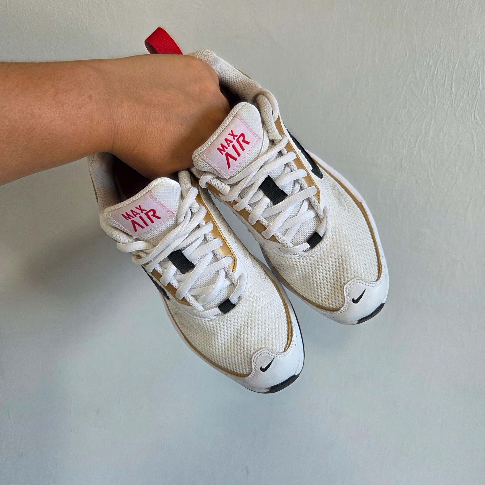 Sneakers basket nike air max blanc or doré rouge taille 36 – Nike – taille 36 5