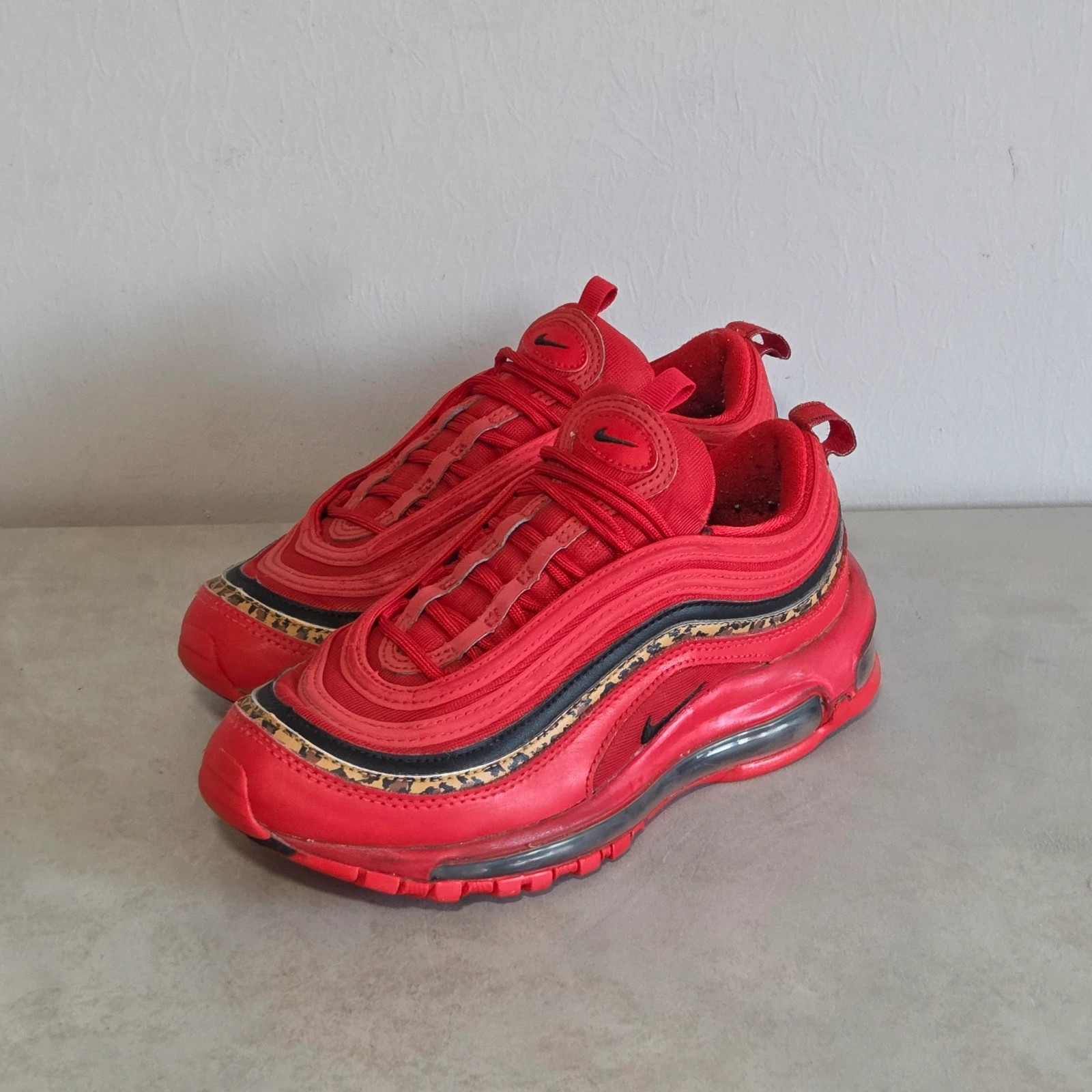 Sneakers basket trainers nike air max wmns 97 léopard rouge taille 36,5 – Nike – taille 36.5 2