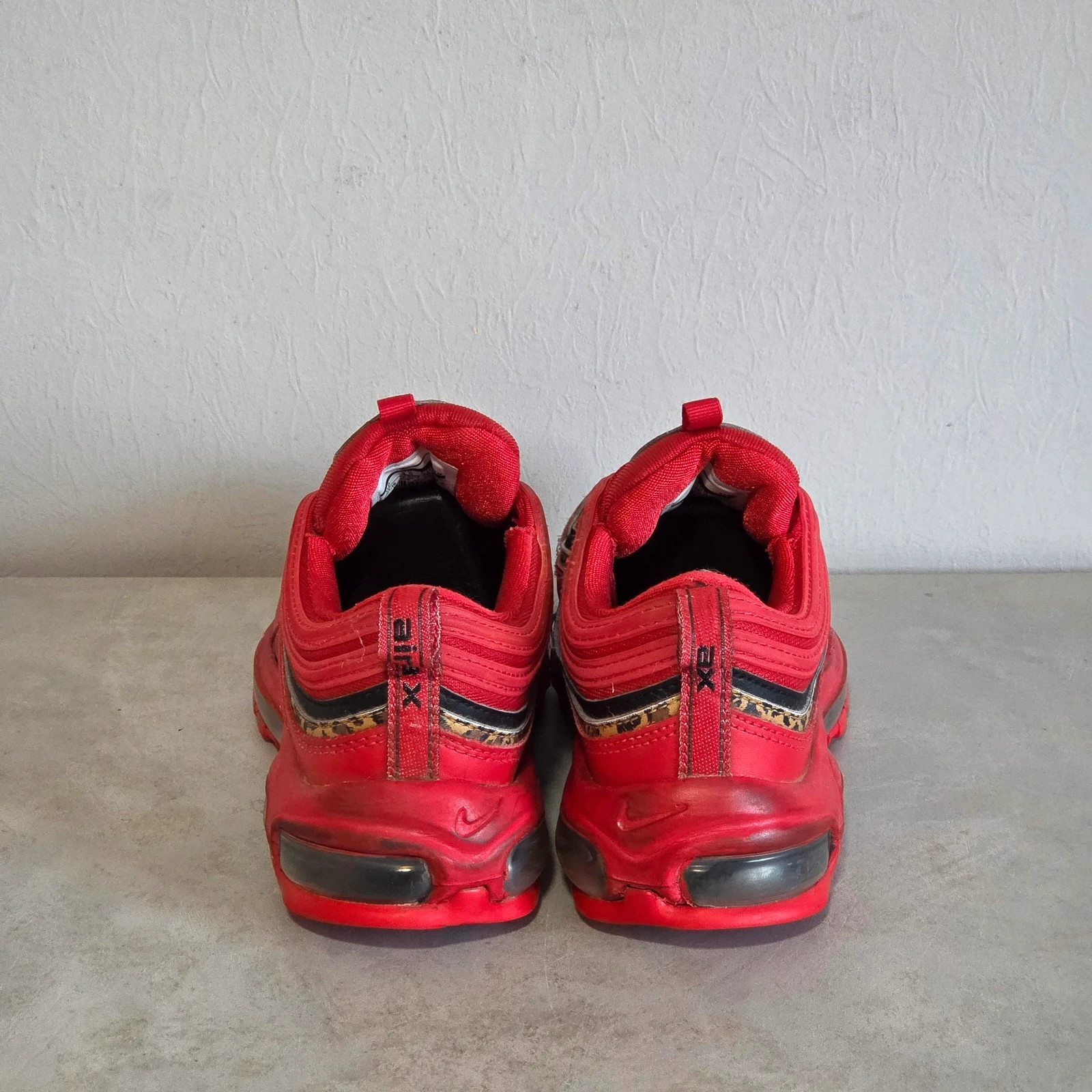 Sneakers basket trainers nike air max wmns 97 léopard rouge taille 36,5 – Nike – taille 36.5 3