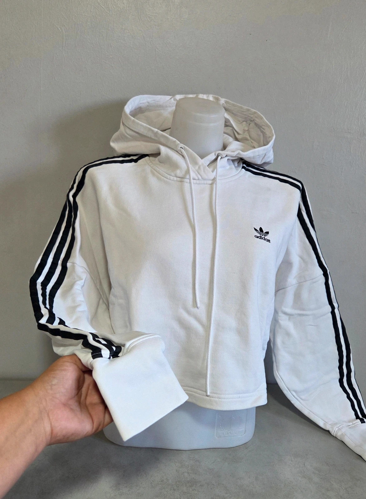 Pull sweat woody capuche Adidas crop top court oversize tailleS – adidas – taille S / 36 / 8 3