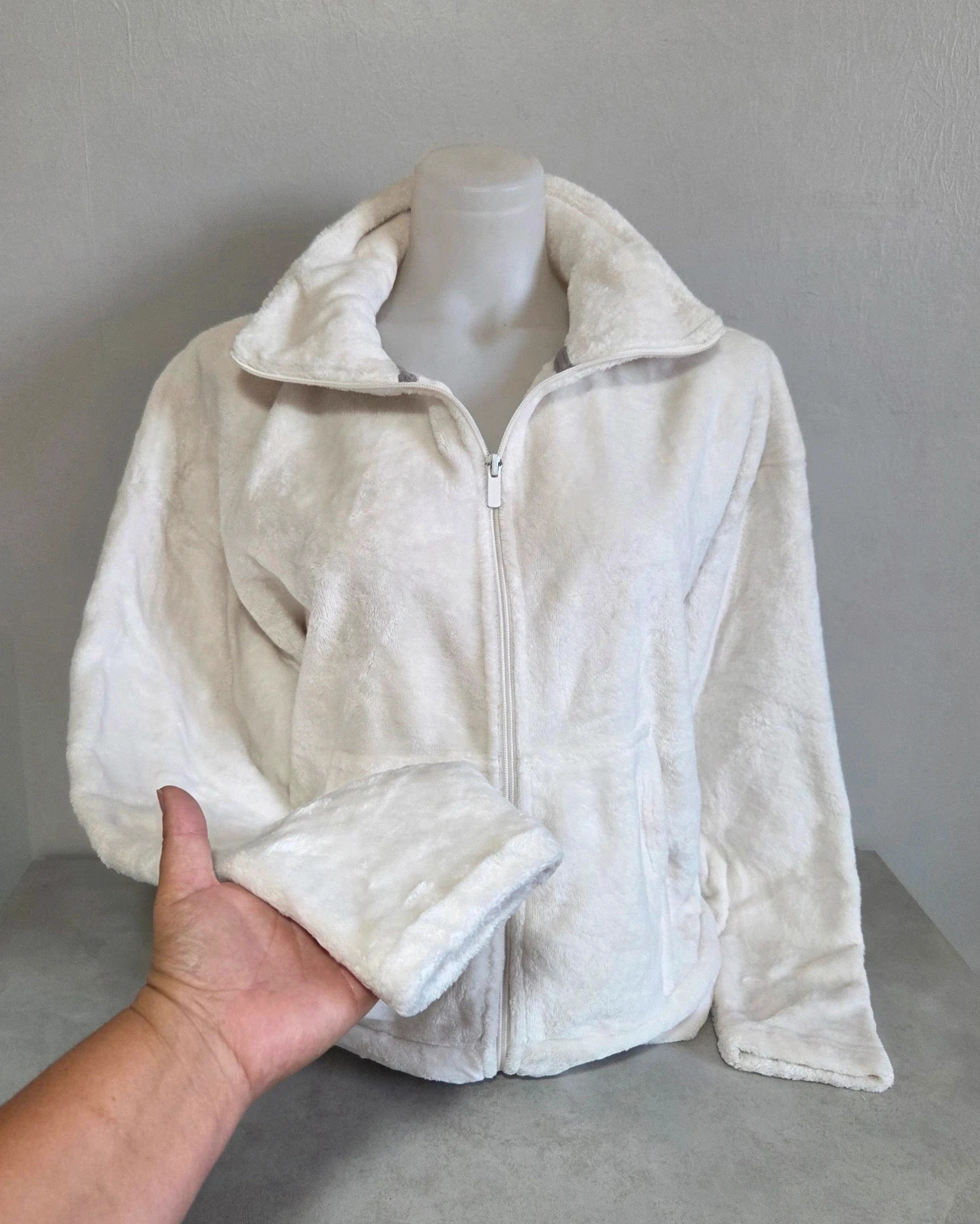 Veste zippé polaire champion taille M blanc chaud – Champion – taille M / 38 / 10 3