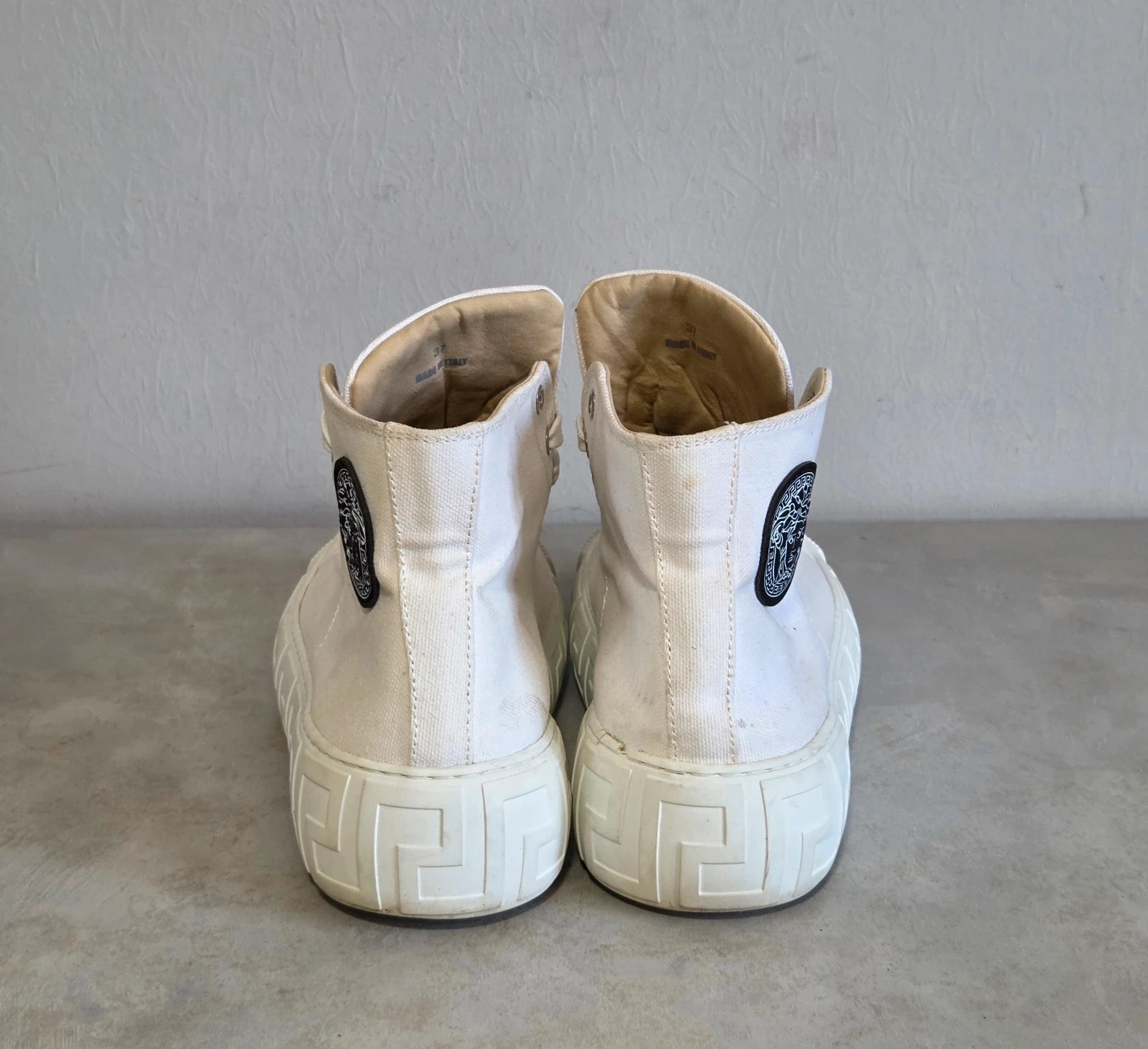 Sneakers basket trainers montante versace blanc taille 37 – Versace – taille 37 4