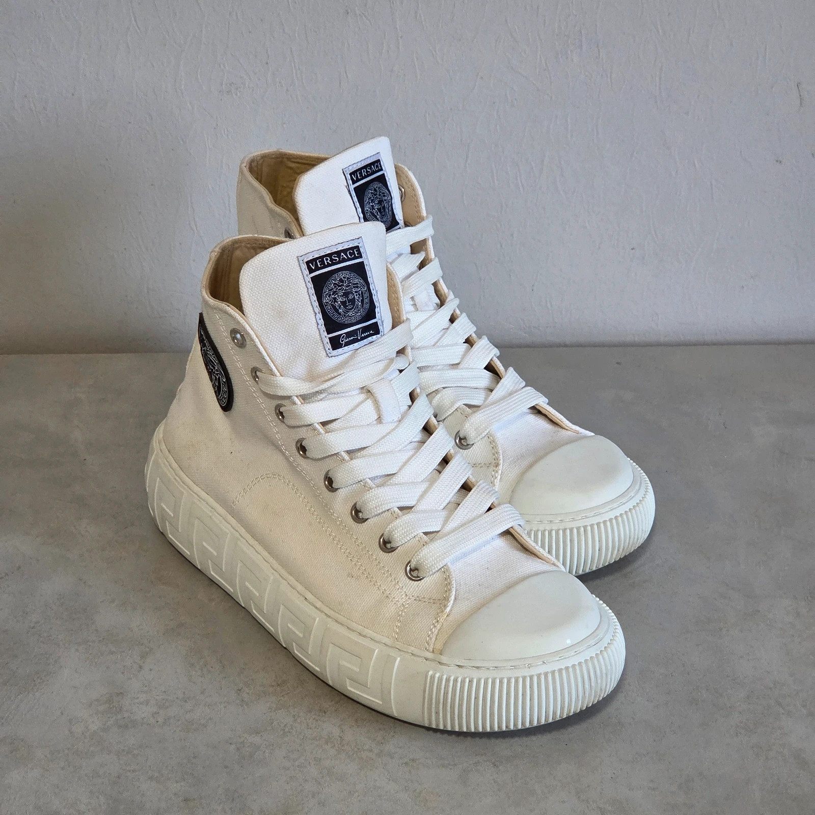 Sneakers basket trainers montante versace blanc taille 37 – Versace – taille 37 2