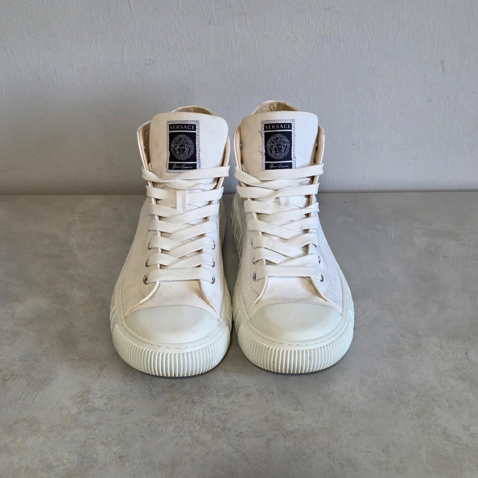 Sneakers basket trainers montante versace blanc taille 37 – Versace – taille 37 5