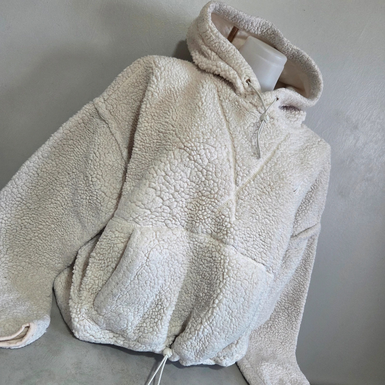 Pull sweat woody col zippé camionneur nautica taille L blanc crème – Nautica – taille L / 40 / 12 3