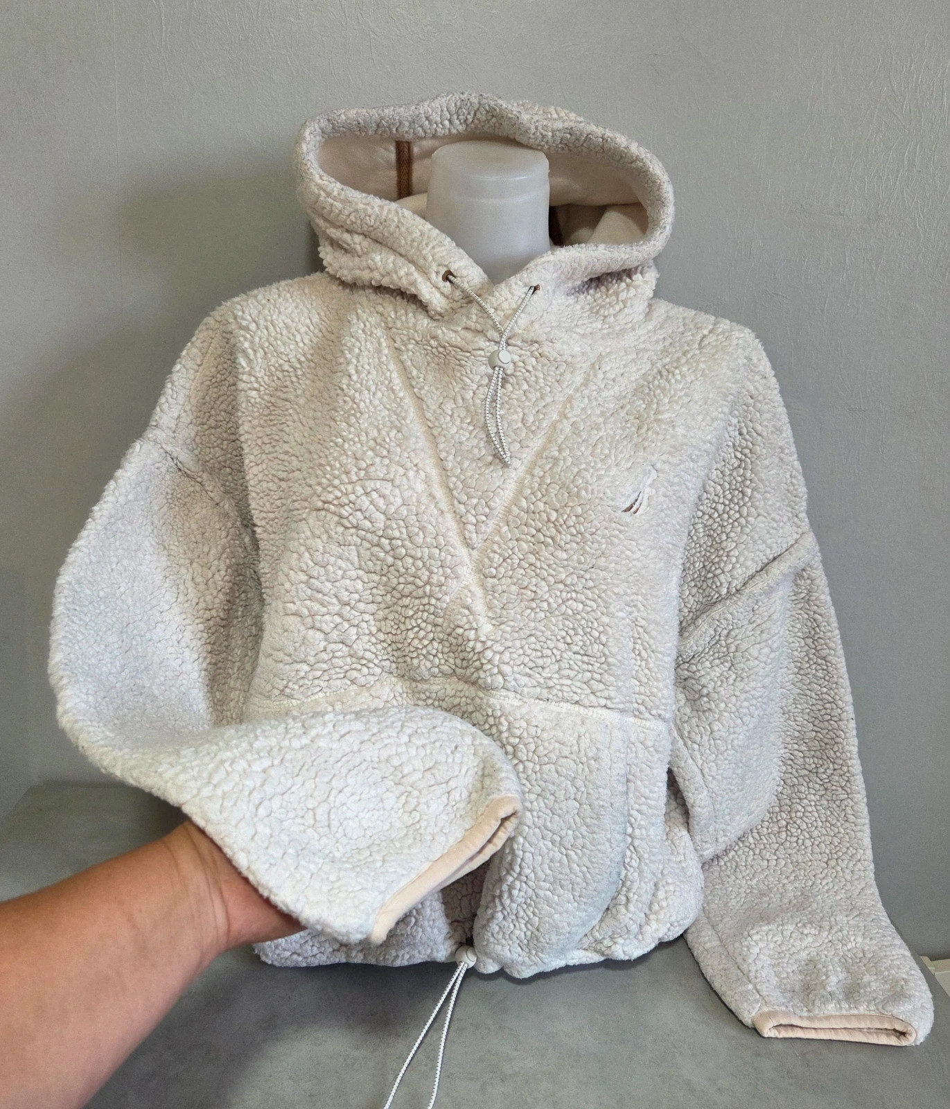 Pull sweat woody col zippé camionneur nautica taille L blanc crème – Nautica – taille L / 40 / 12 4
